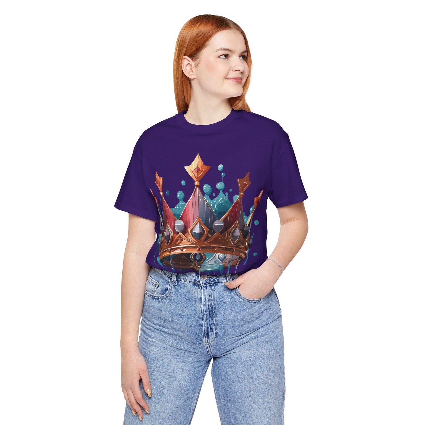 Crown Graphic Unisex 100 Cotton Vintage Artwork Tee 7