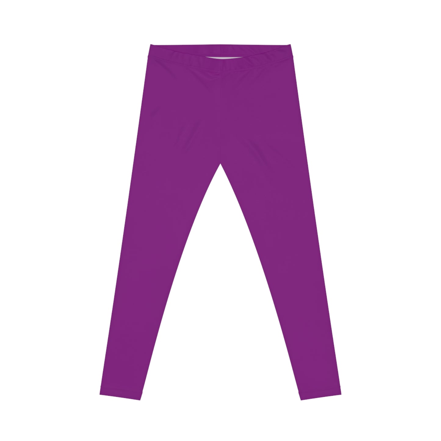 Purple Color Women's Poly-Span Casual Leggings XS-2XL