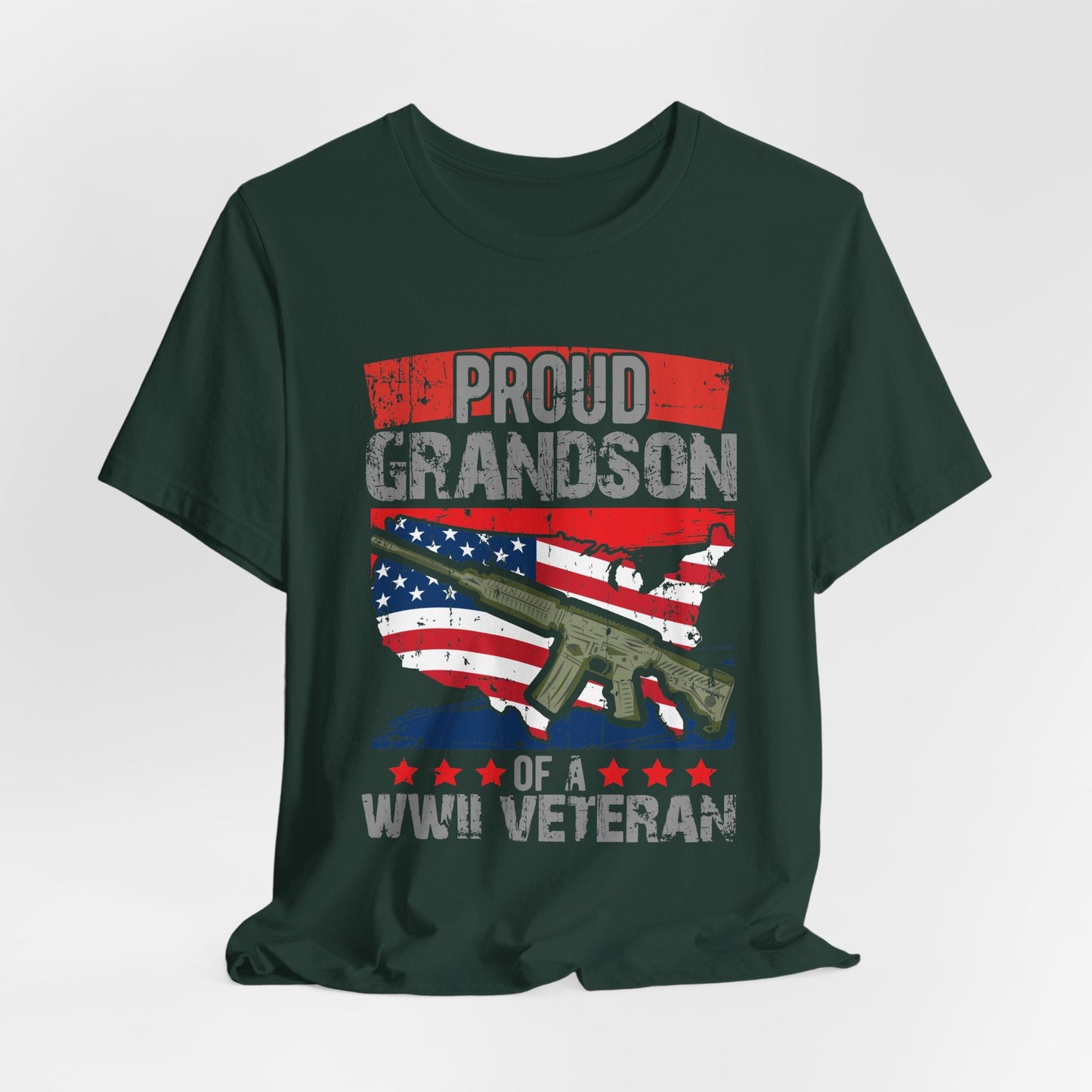 Army Veteran Patriotic Graphic Design Unisex Cotton T-Shirt v16