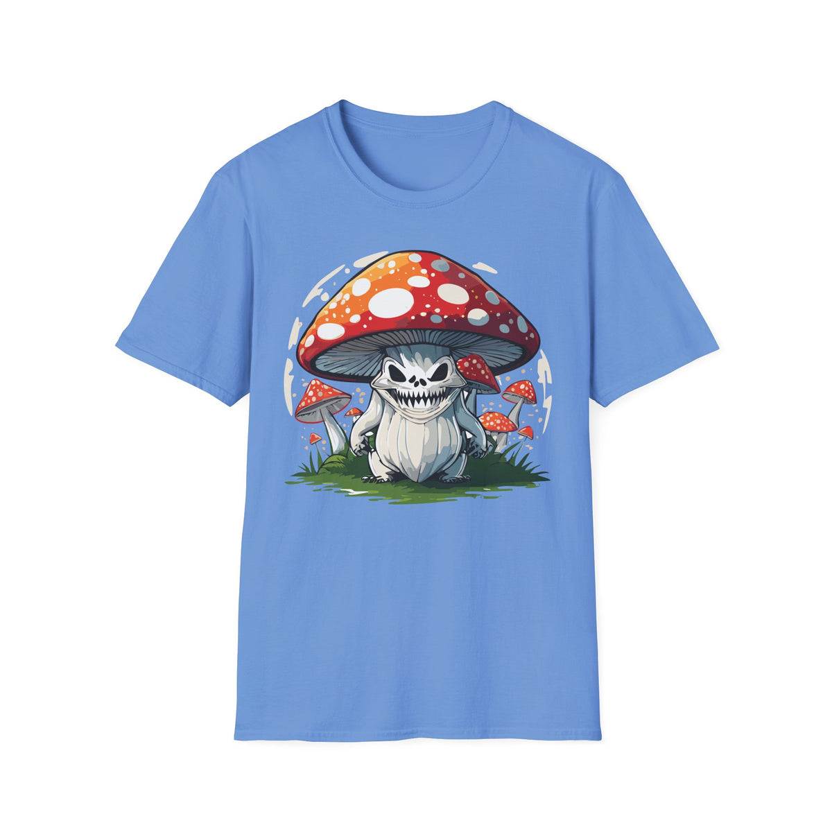 Funny Mashroom Cartoon  Graphic Tee Gildan Unisex 100 Cotton Tee Shirt c14