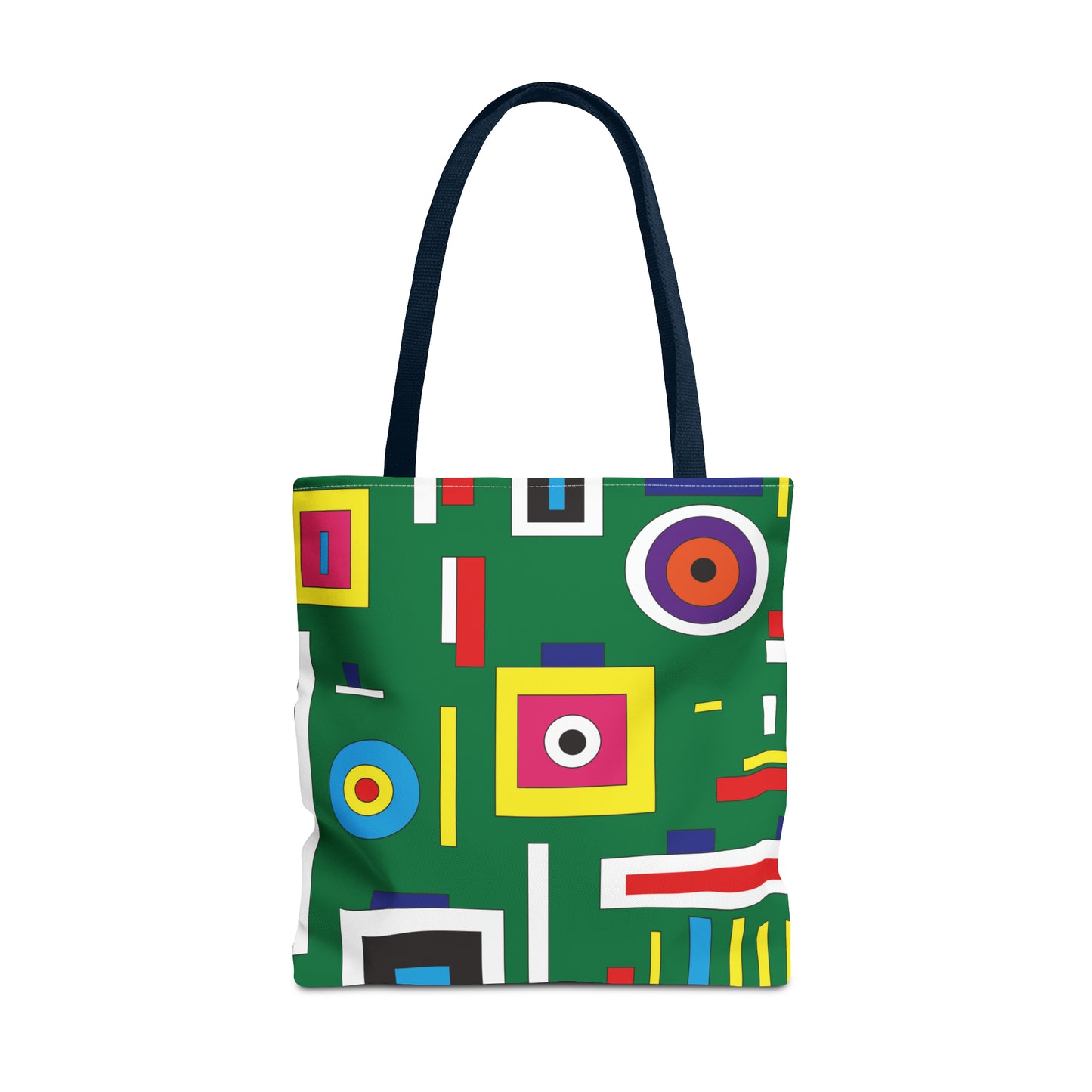 Canvas Bag with Abstract Prints