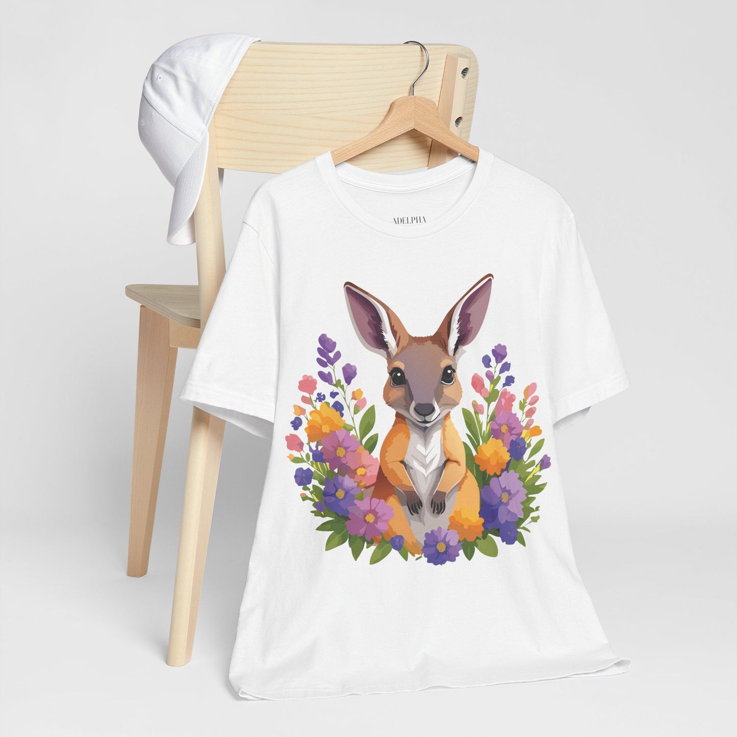 Kangaroo Graphic Unisex 100 Cotton Vintage Animal Artwork Tee 2