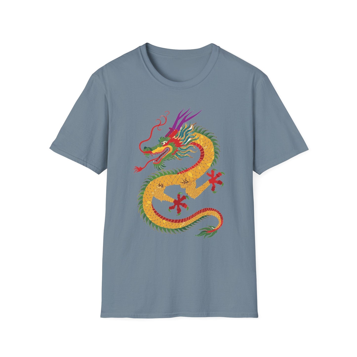 Dragon T Shirt Unisex Dragon Shirt Animal Design Softstyle Ring Spun Cotton Tee Comfort
