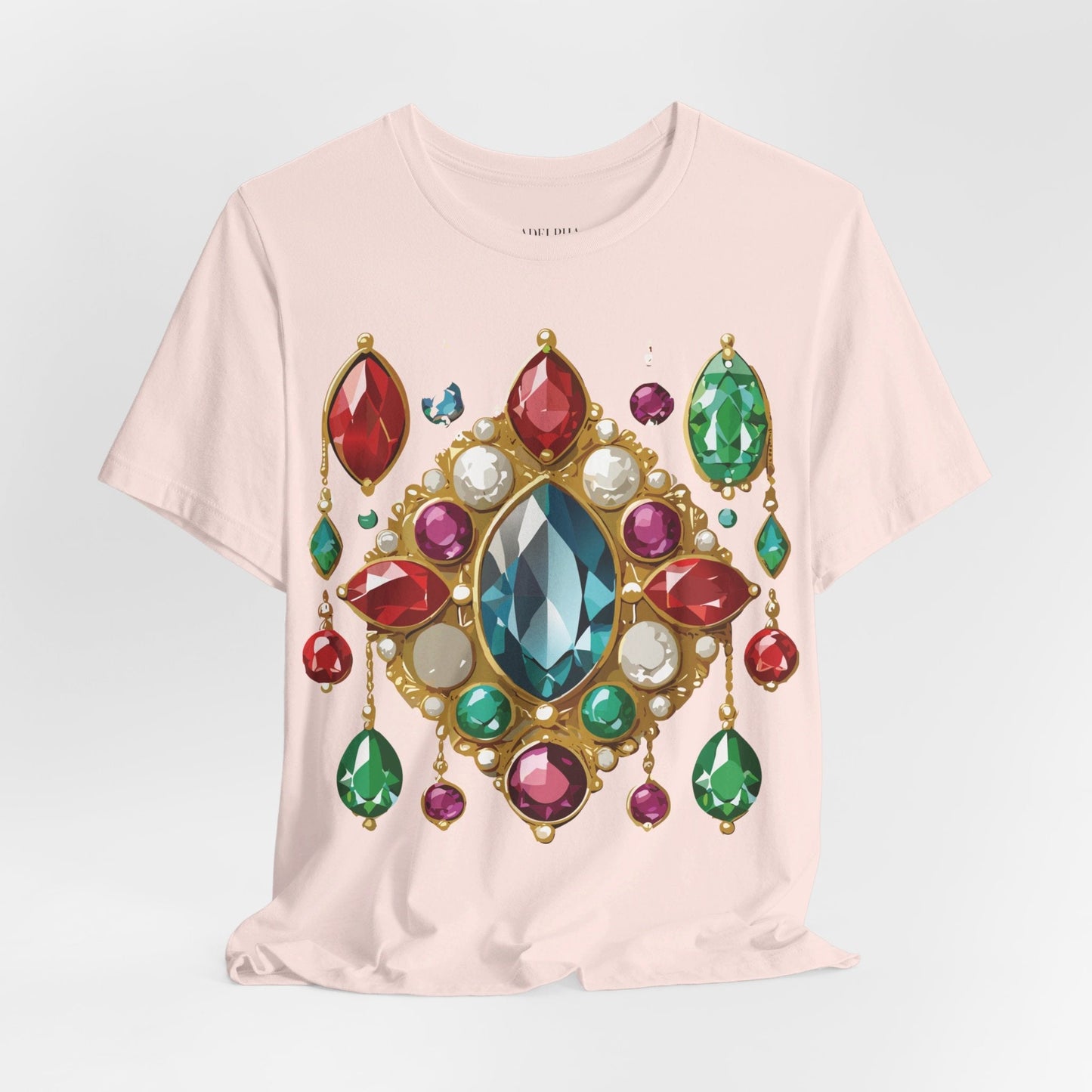 Jewelry Graphic Unisex 100 Cotton Vintage Treasure Art T-Shirt 44