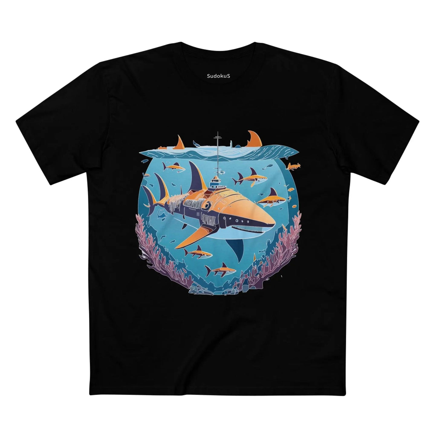 Ocean Coast Graphic Unisex 100 Cotton Staple Tee 12