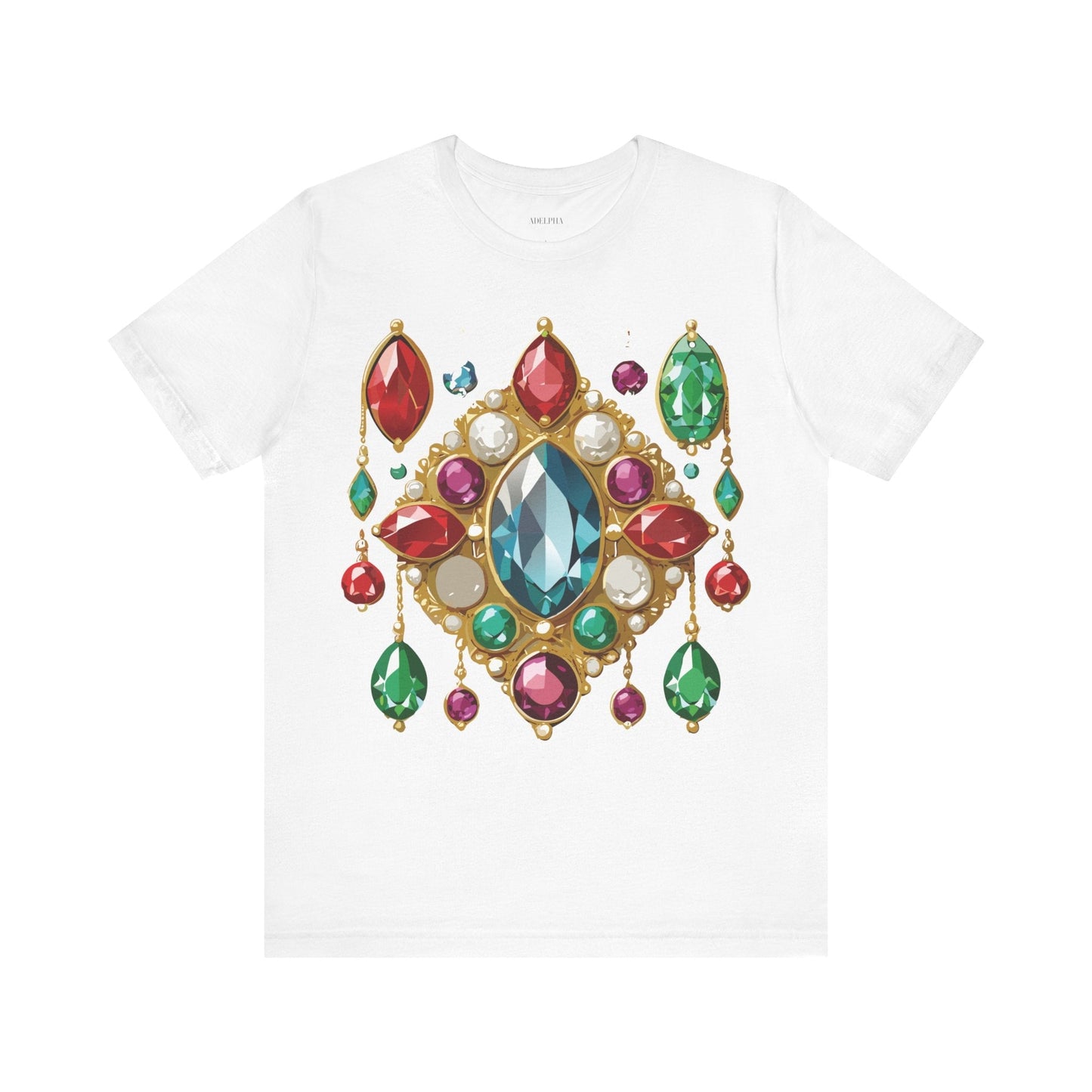 Jewelry Graphic Unisex 100 Cotton Vintage Treasure Art T-Shirt 44