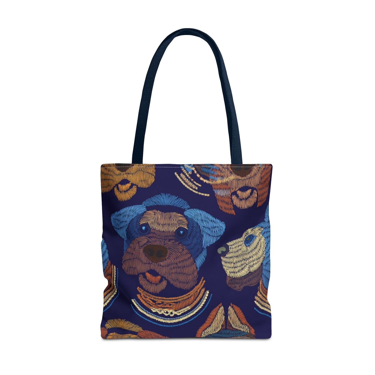 Denim Fabric Imitation Print Unisex Canvas Bag Poly Spun 3 Sizes Tote Bag 191-14