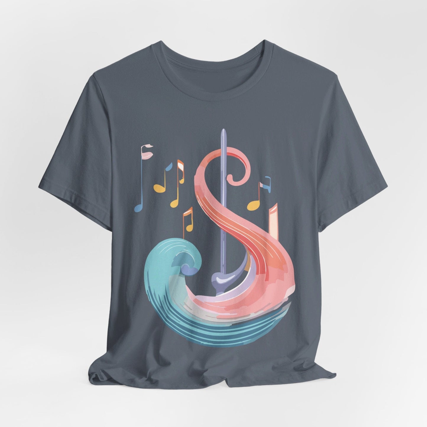 Music T Shirt Graphic Tee Unisex Short Sleeve Adelpha Vintage Inspired Artwork Art Design