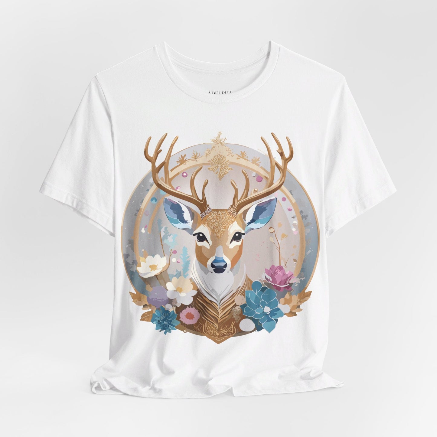 Medallion Graphic Unisex 100 Cotton Vintage Animal Medal Artwork Tee 72