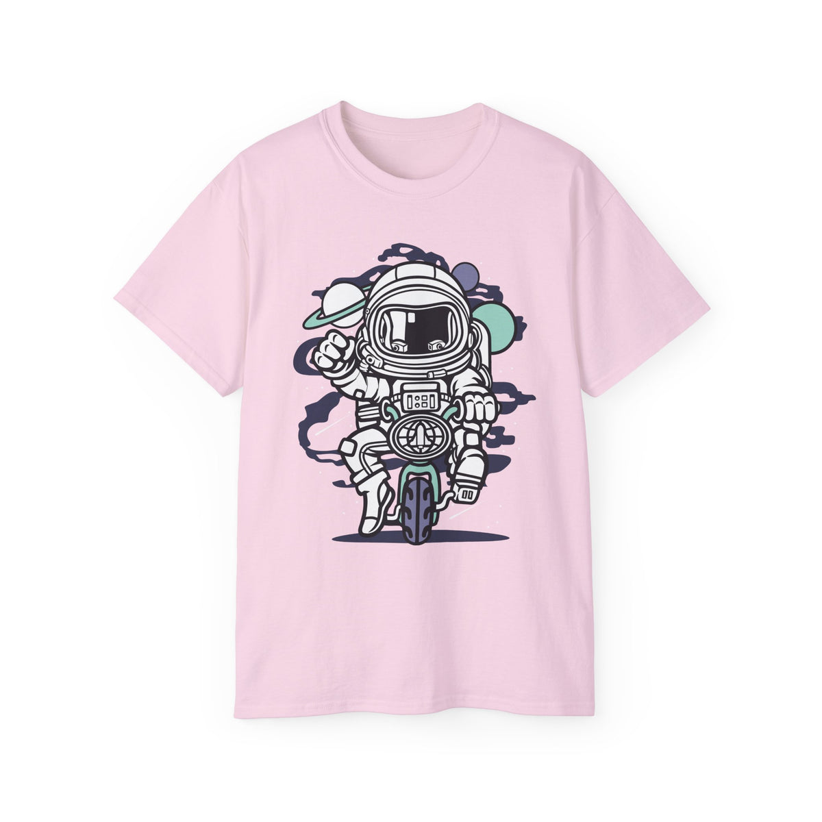 Astronaut Cartoon Graphic Tee Unisex 100 Cotton Gildan T-Shirt 6