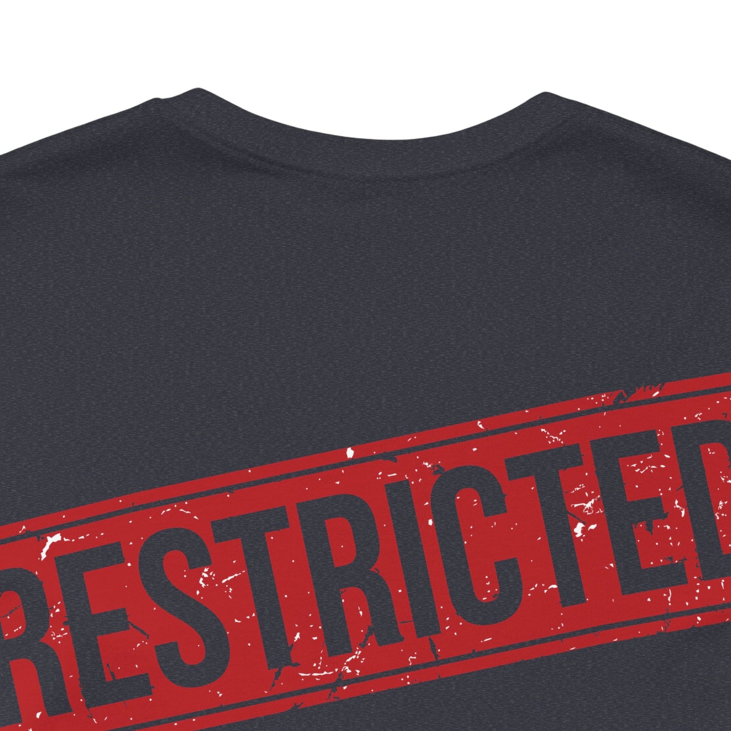 Bad Galaxy Tee Shirt With Red Stamp Made To Order 100 Percent Cotton Eco Friendly Inks USA