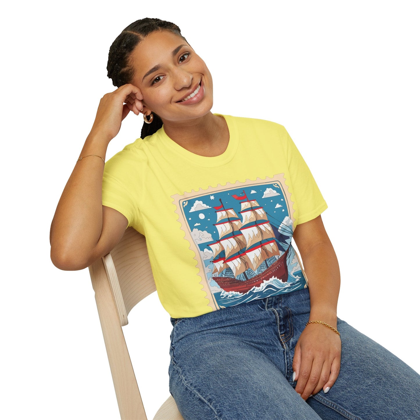 Unisex Softstyle Gildan 64000 Short Sleeve T Shirt Vessel Ship Frigate Tee For Everyday Comfort