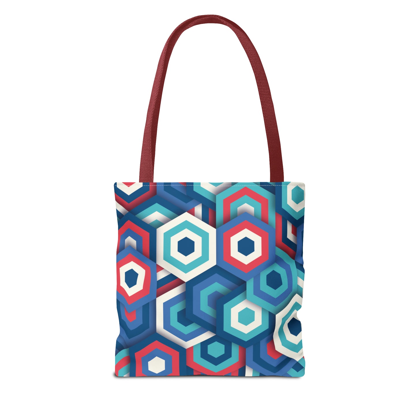 Bolsa de lona con estampados abstractos 