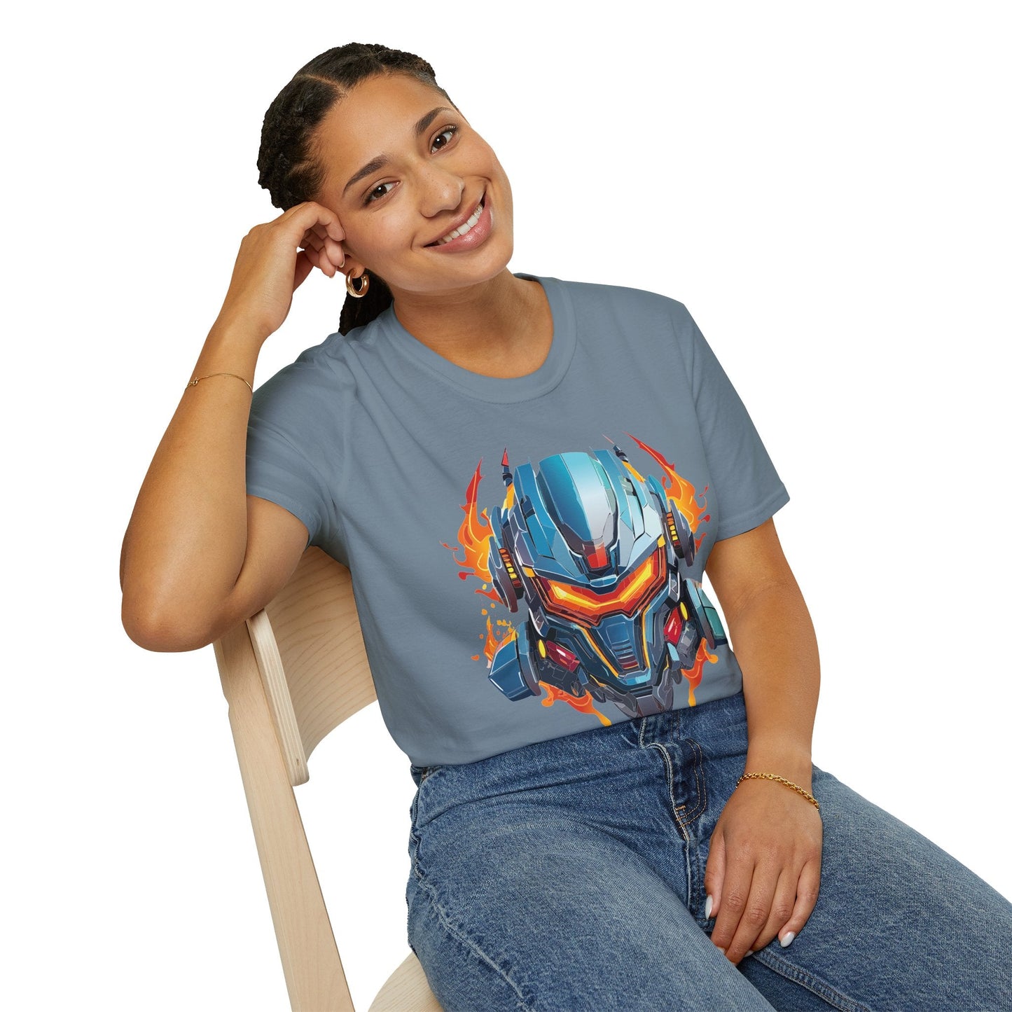 Cyborg Tee Unisex Robot Terminator Shirt Softstyle Gildan 64000 Short Sleeve Art Design