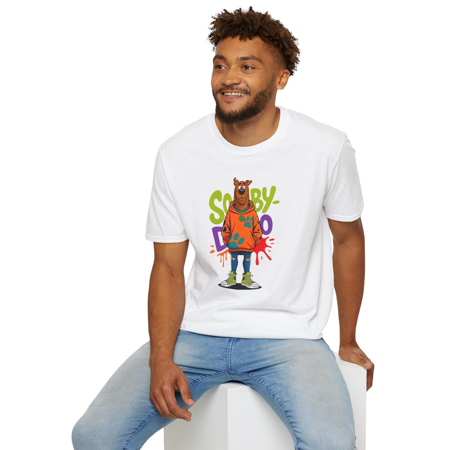 Unisex Cartoon T Shirt With Animation Funny Animals Tee Gildan Softstyle 64000 100 Percent Cotton