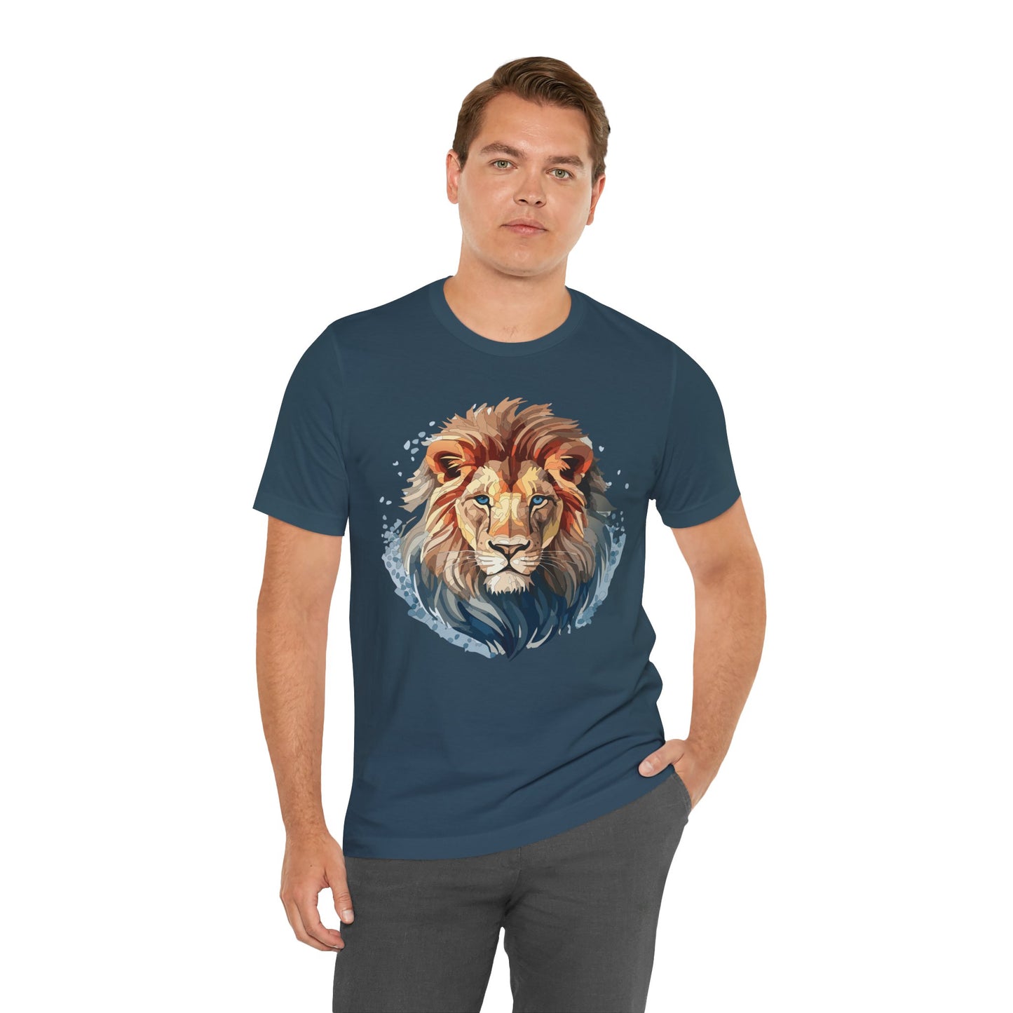 Lion Shirt, Animal Shirt, T-Shirt with Lion, Art Design Tee, Animal Tees, Safari T-Shirt 12