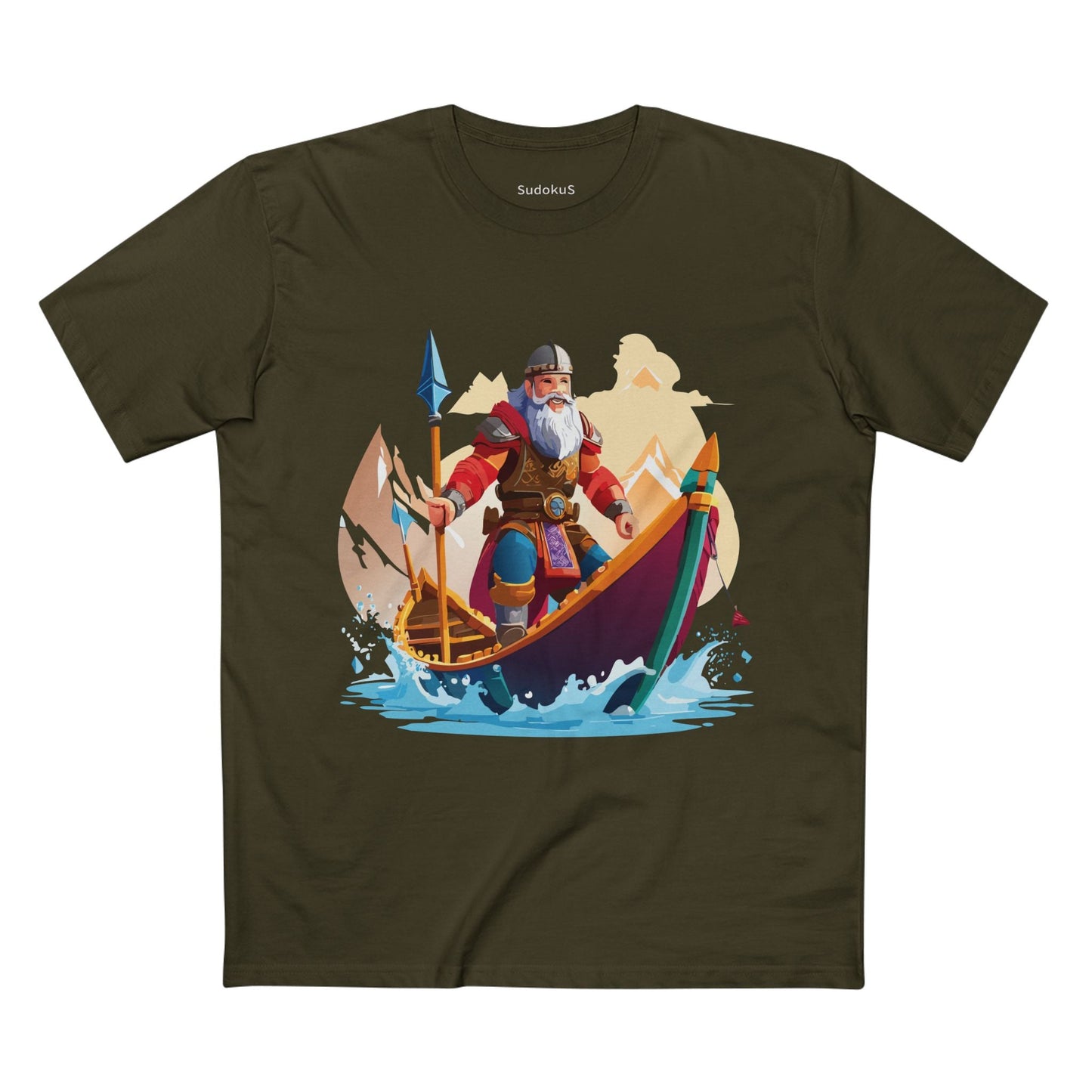 Viking Graphic Unisex 100 Cotton Staple Tee 6