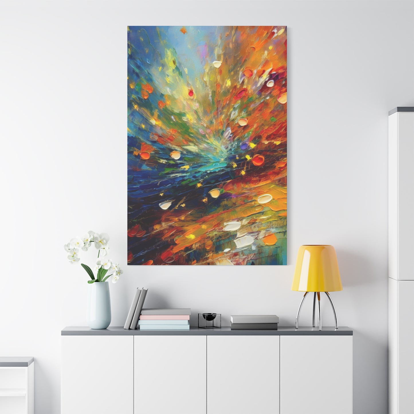 Abstract Oil Painting Print Canvas 20x24,20x30,24x30 24x32,24x36,30x40 32x48,36x48,40x60 Pine-Wood Inner Frame ABS-121