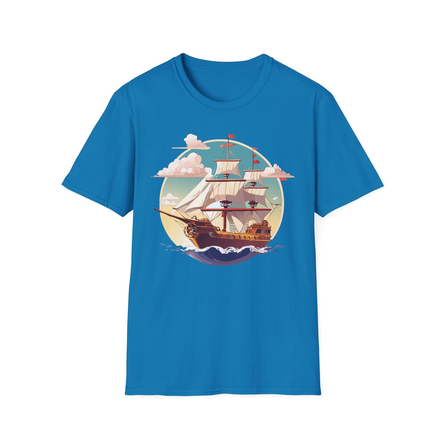 Unisex Ship T Shirts Frigate Vessel Tee Shirt Gildan Softstyle 64000 Cotton Comfort Premium Tee