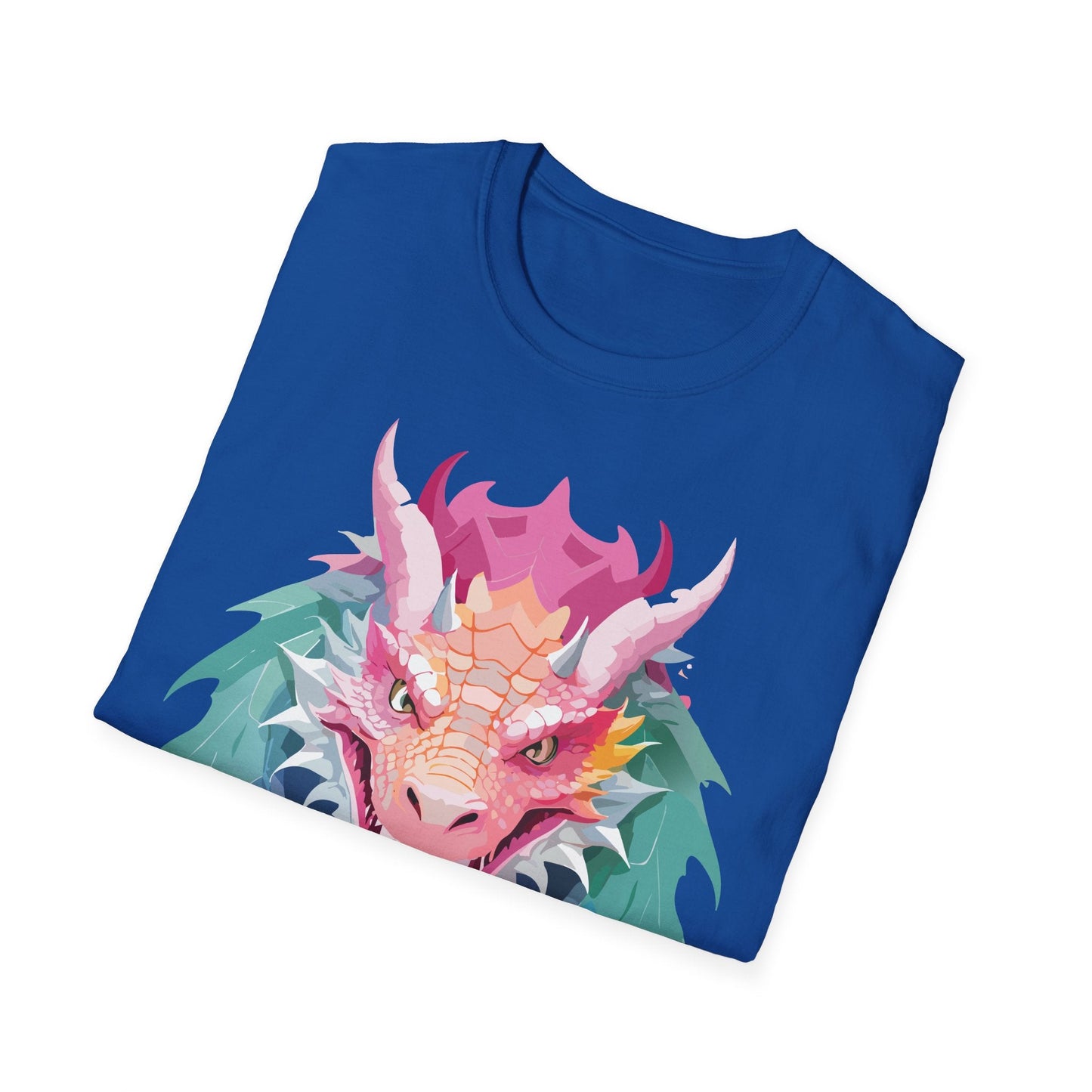 Dragon T Shirt Unisex Softstyle Cotton Tee With Animal Art Design Graphic Print Artwork