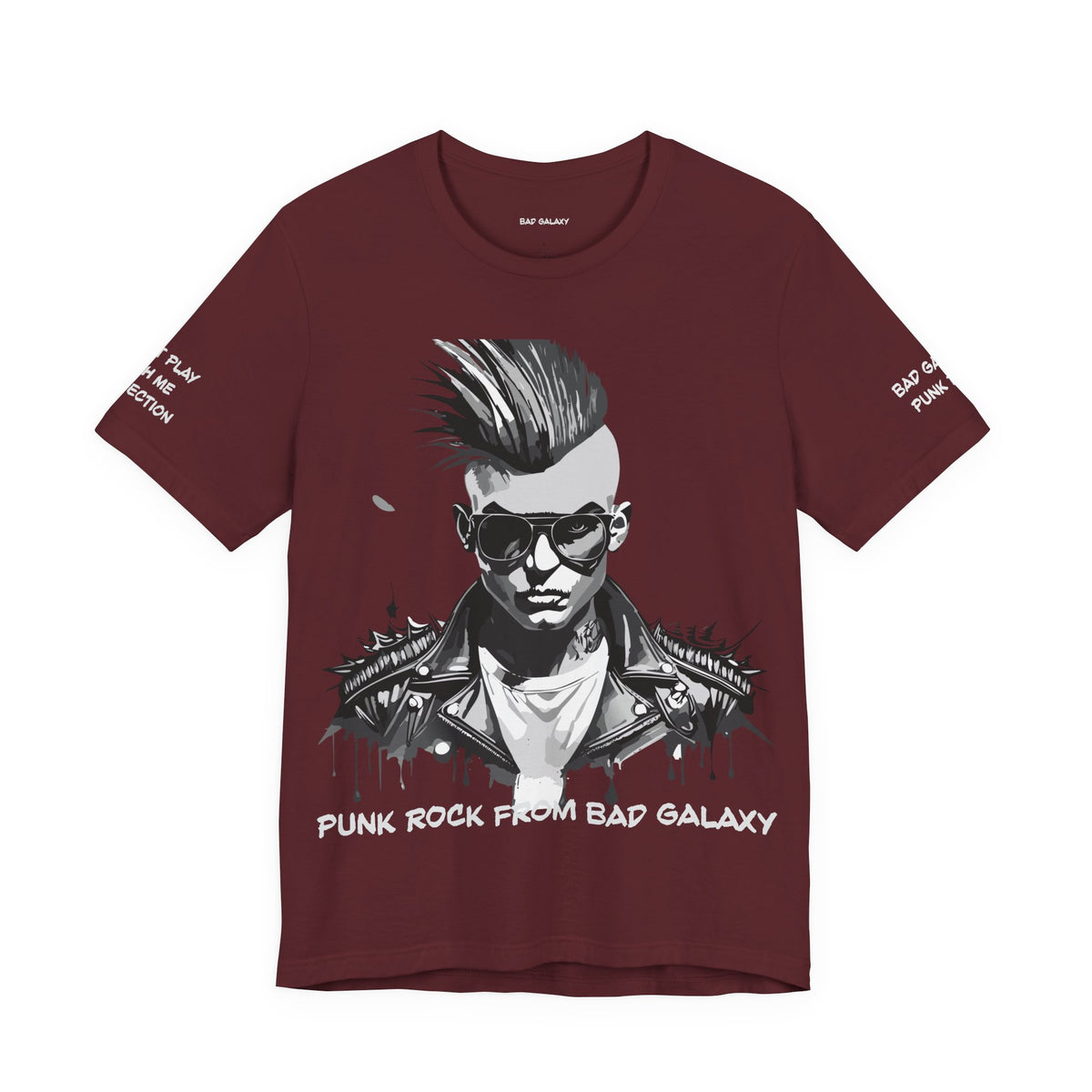 Punk Rock Graphic Unisex Cotton Bella+Canvas Tee with Art Design b23
