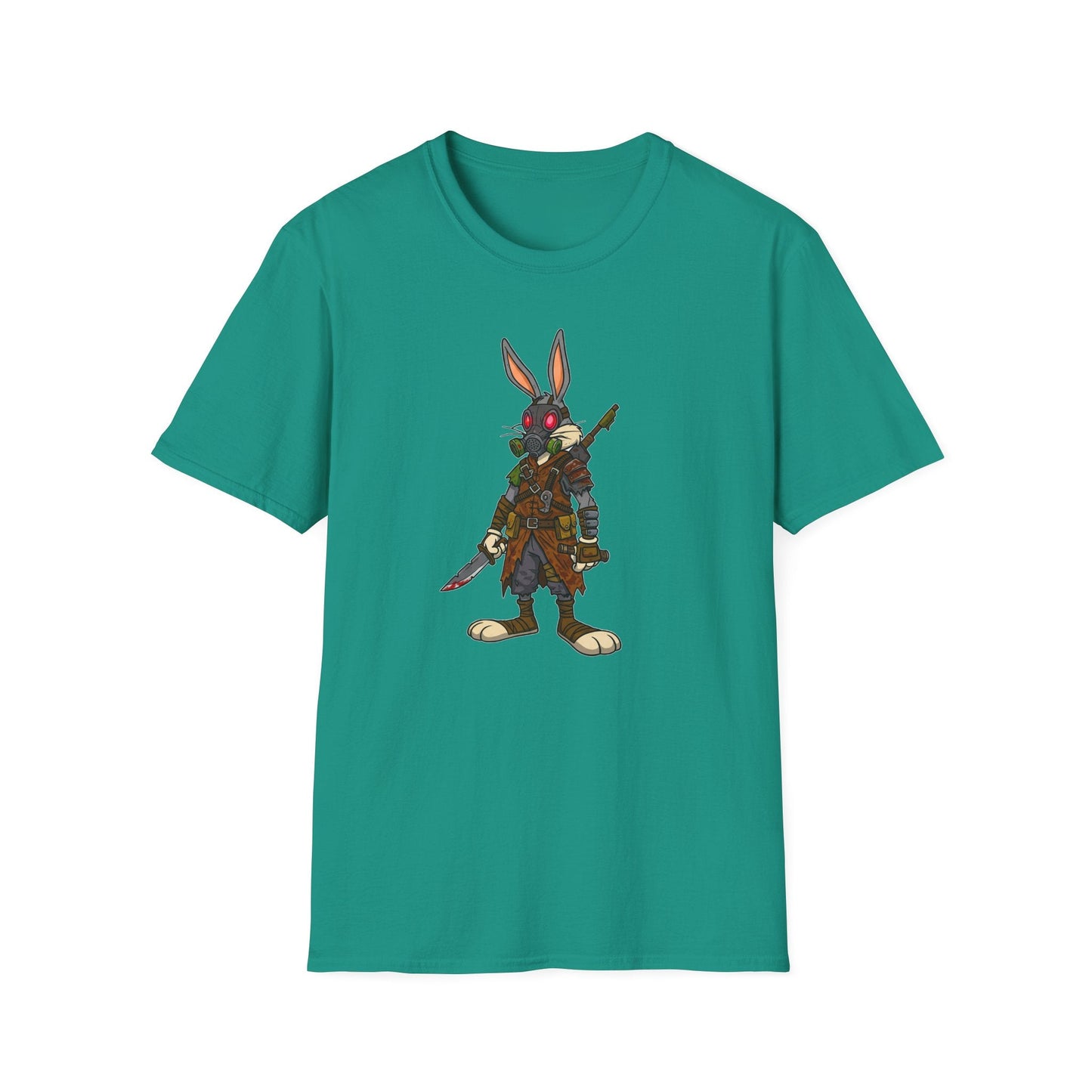 Cartoon Bunny Graphic Unisex Cotton Animal Animation Artwork Design Tee 10