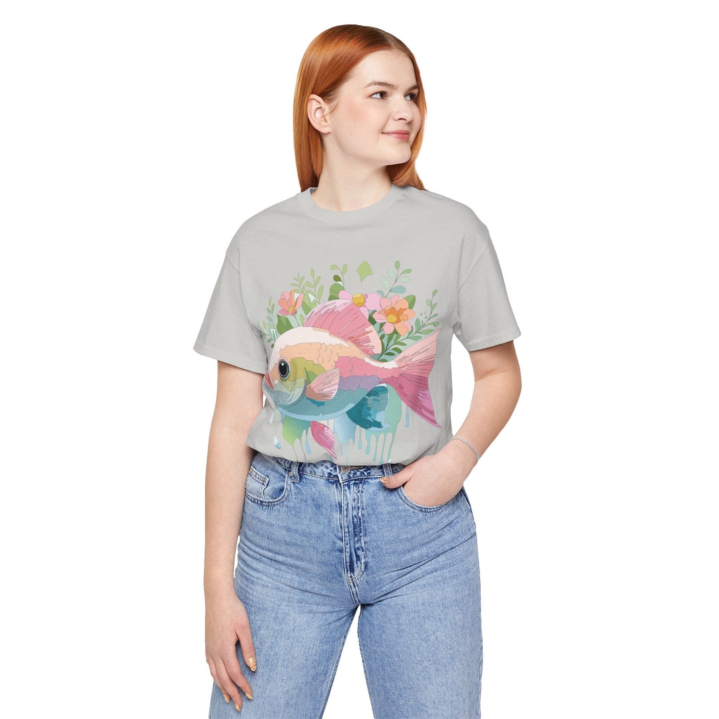 Fish Graphic Unisex 100 Cotton Vintage Artwork Tee 1