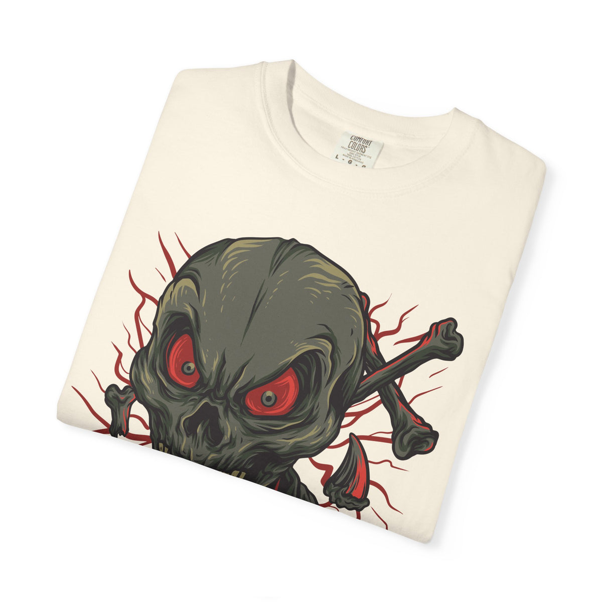 Camiseta unisex de algodón con calavera 