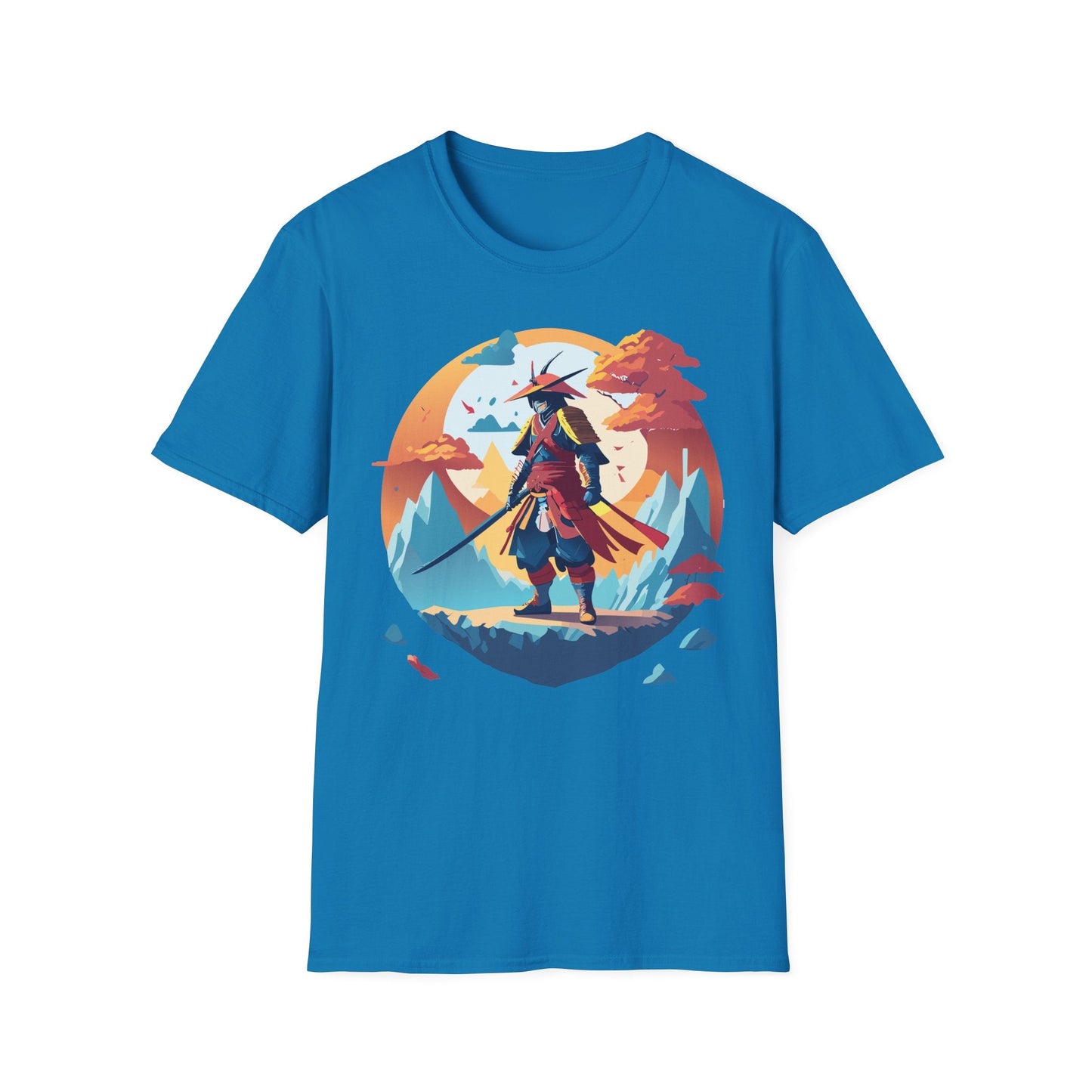 Samurai Shirt Unisex Tee Gildan Softstyle 64000 100 Percent Ring Spun Cotton Lightweight