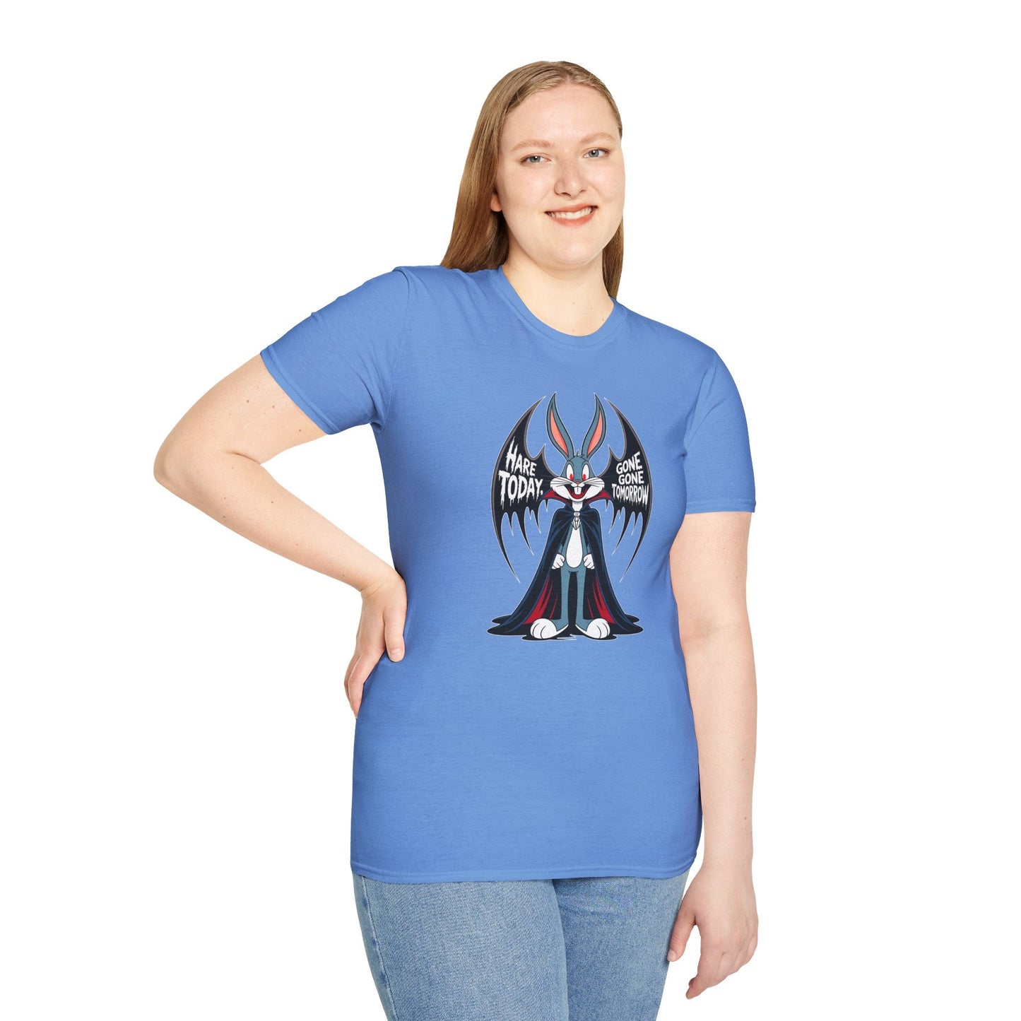 Bugs Bunny T Shirt Cartoon Art Design Unisex Gildan Softstyle 100 Percent Ring Spun Cotton