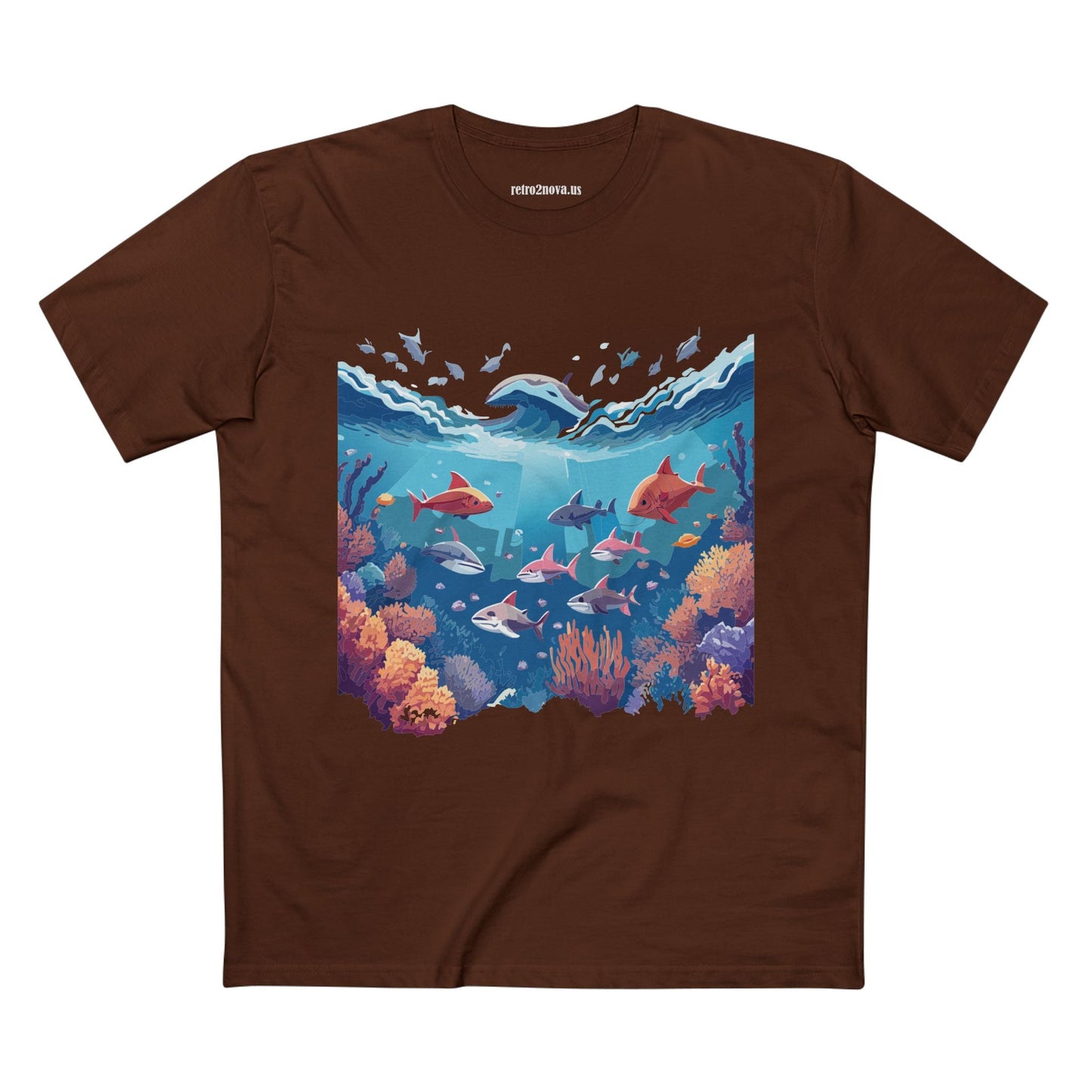 Ocean Shirt Ocean Pacific OP2 Unisex Premium Cotton Art Tee With Original Design Retro2Nova