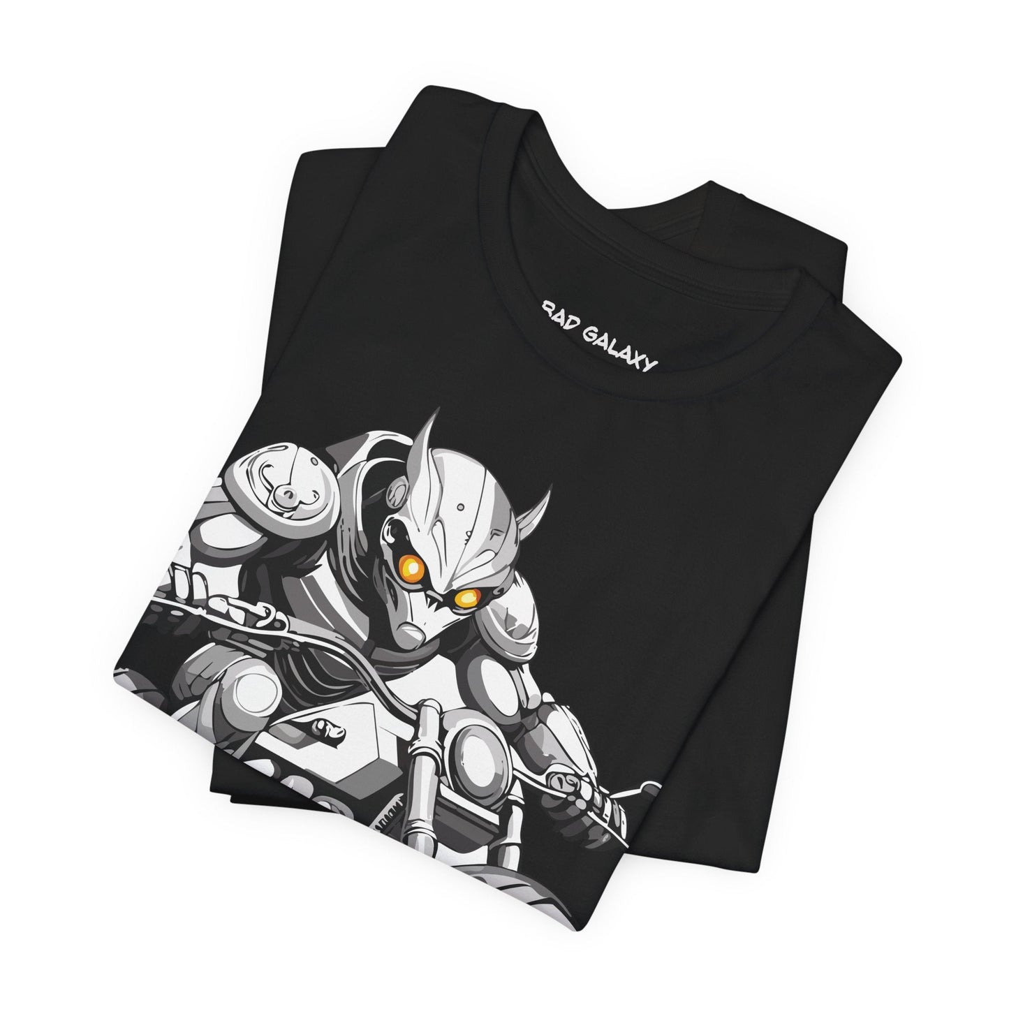 Tee Shirt With Alien From Bad Galaxy 100 Percent Cotton Lightweight Made In USA Eco Friendly Inks