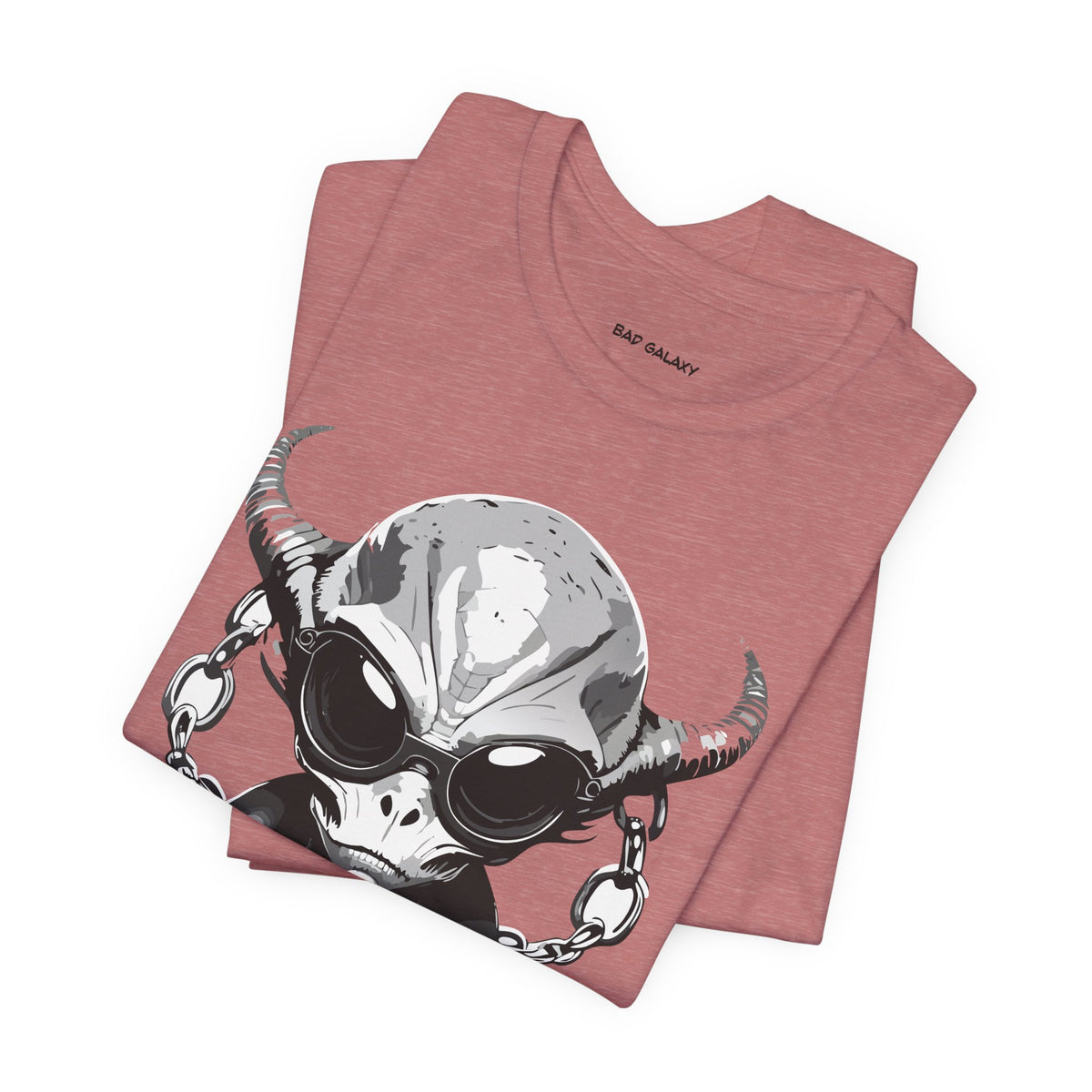 Alien Graphic Unisex Cotton Bella+Canvas Tee with Art Design b74