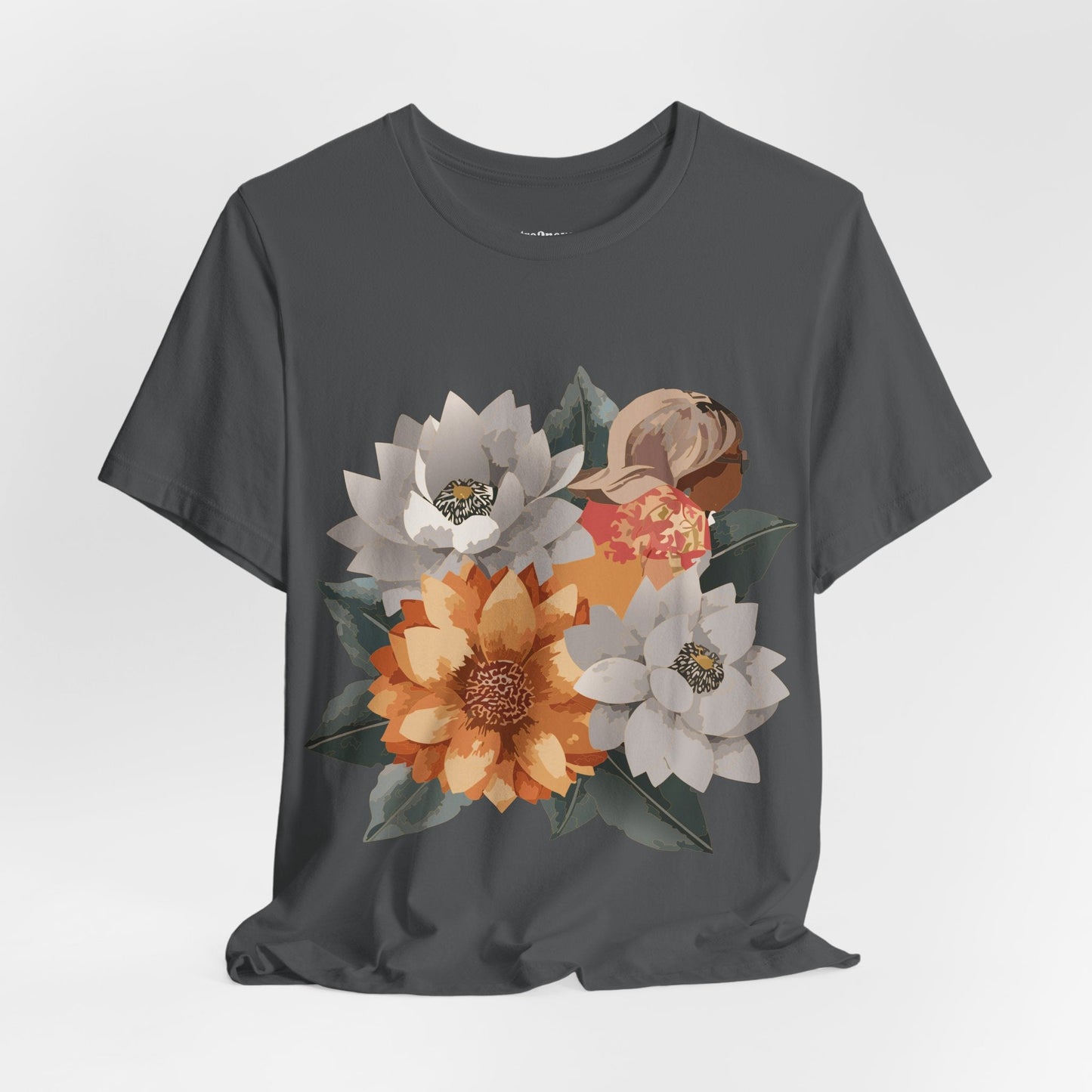 Retro2Nova Flowers Shirt Floral Shirt Unisex Floral Tee Lightweight Breathable Jersey