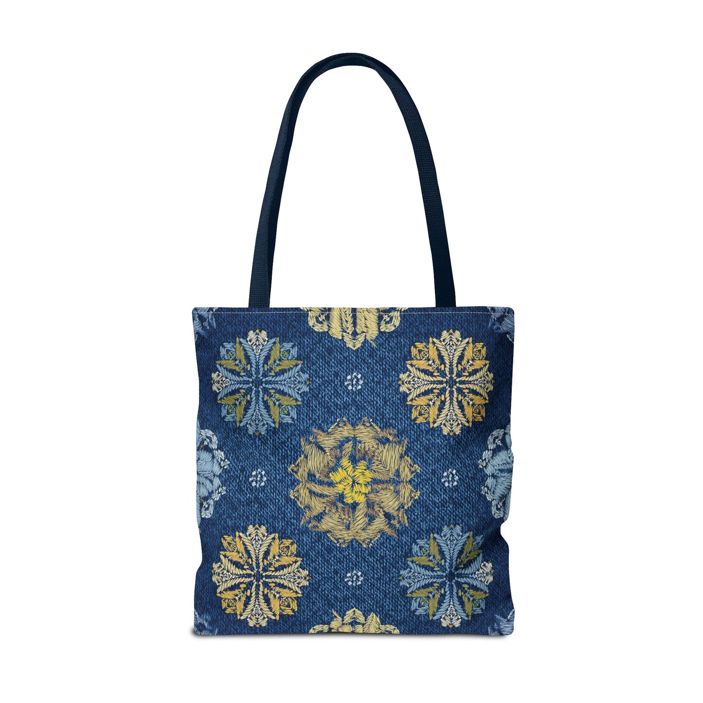 Denim Fabric Imitation Print Unisex Canvas Bag Poly Spun 3 Sizes Tote Bag 125