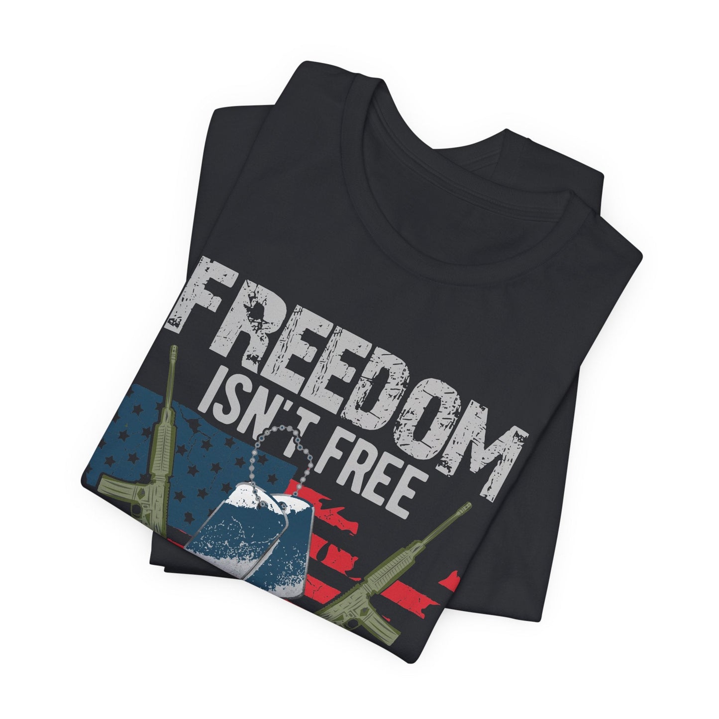 Army Veteran Patriotic Graphic Design Unisex Cotton T-Shirt v20