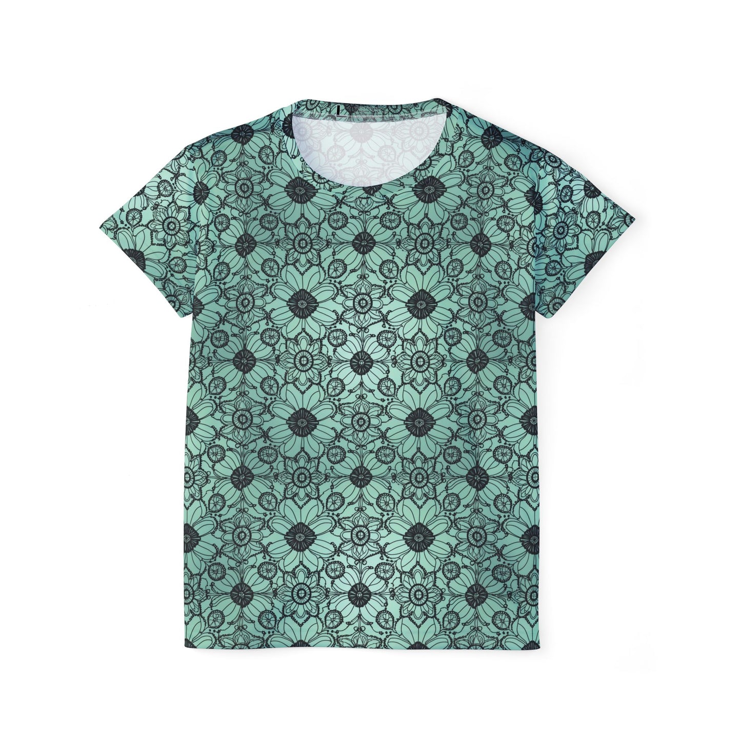 Lace Print Poly Shirt, Poly Shirt with Lace Print, Lace Shirt 28