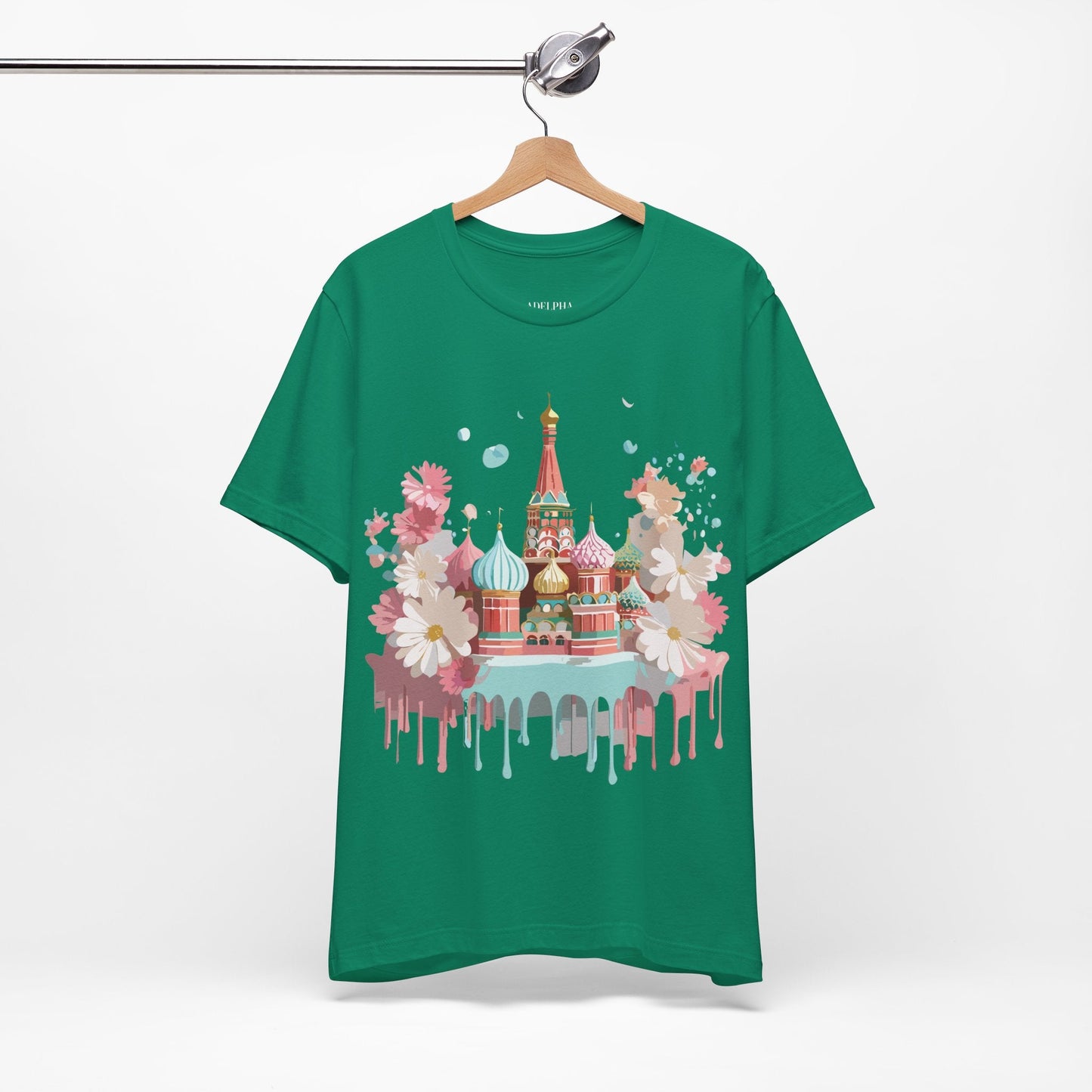 Unisex Moscow Tourist Shirt Graphic Tee by Adelpha Vintage Inspired Art Design Premium Quality
