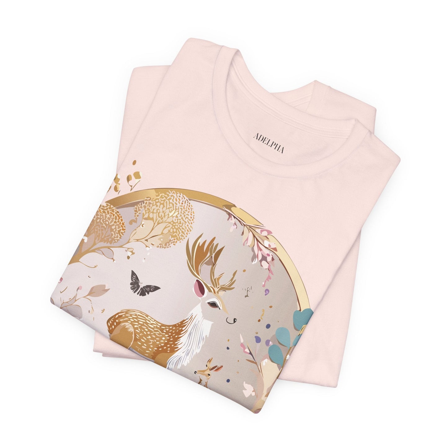 Medallion Graphic Unisex 100 Cotton Vintage Animal Medal Artwork Tee 13