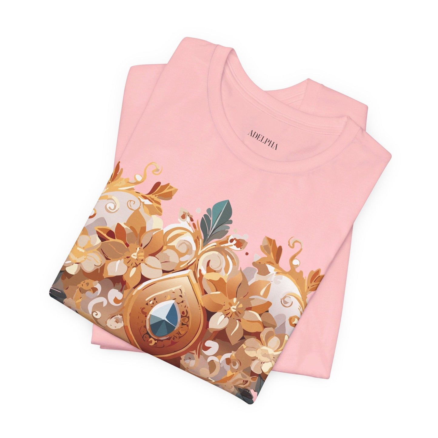 Jewelry Graphic Unisex 100 Cotton Vintage Treasure Art T-Shirt 34