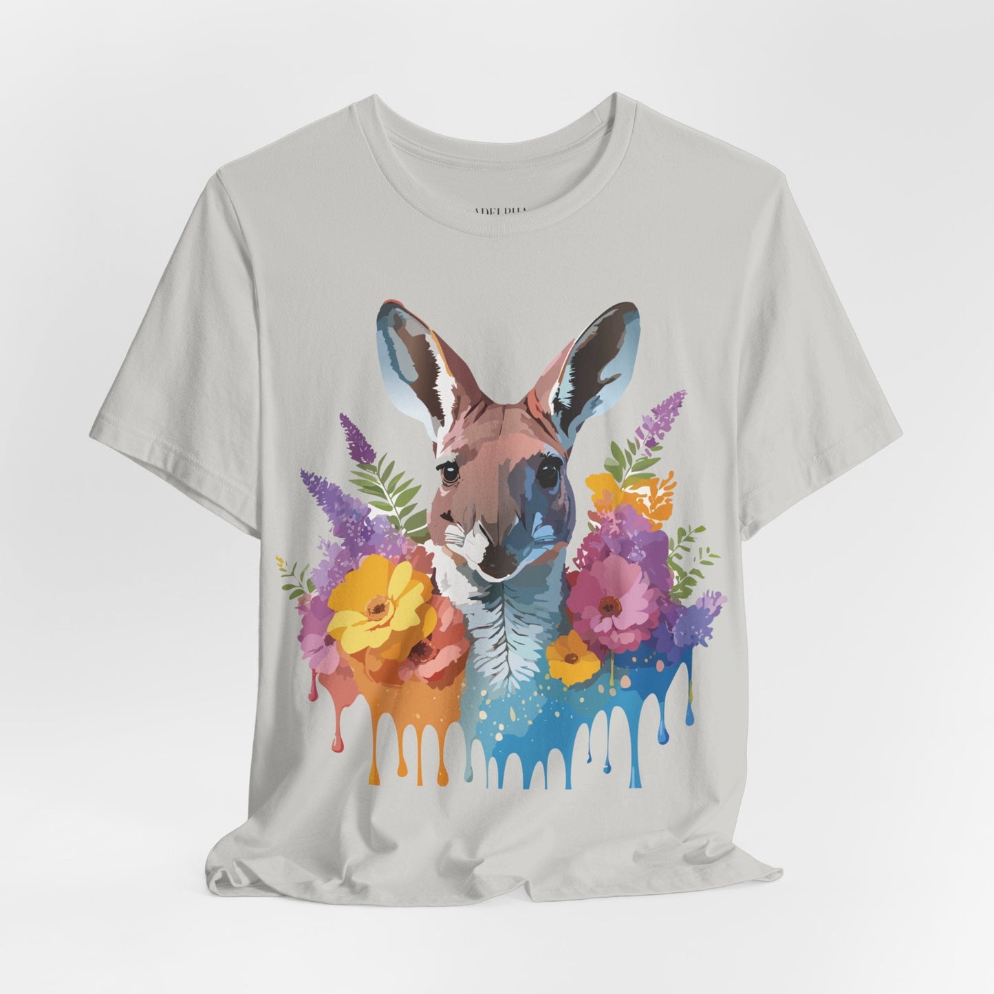 Kangaroo Graphic Unisex 100 Cotton Vintage Animal Artwork Tee 8