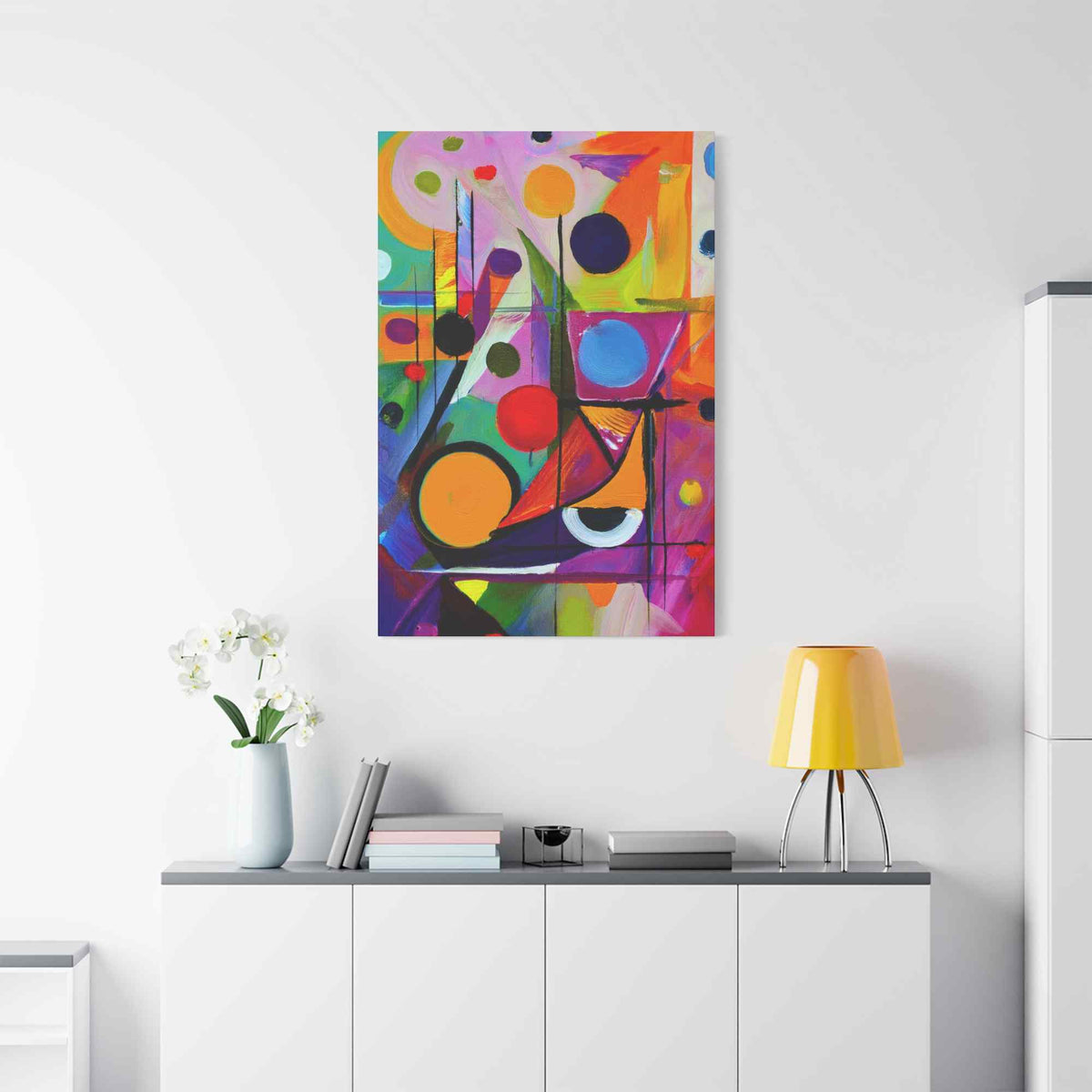 Abstract Painting Print Canvas 20x24,20x30,24x30, 24x32,24x36,30x40, 32x48,36x48,40x60 Pine-Wood Inner Frame ABS-15