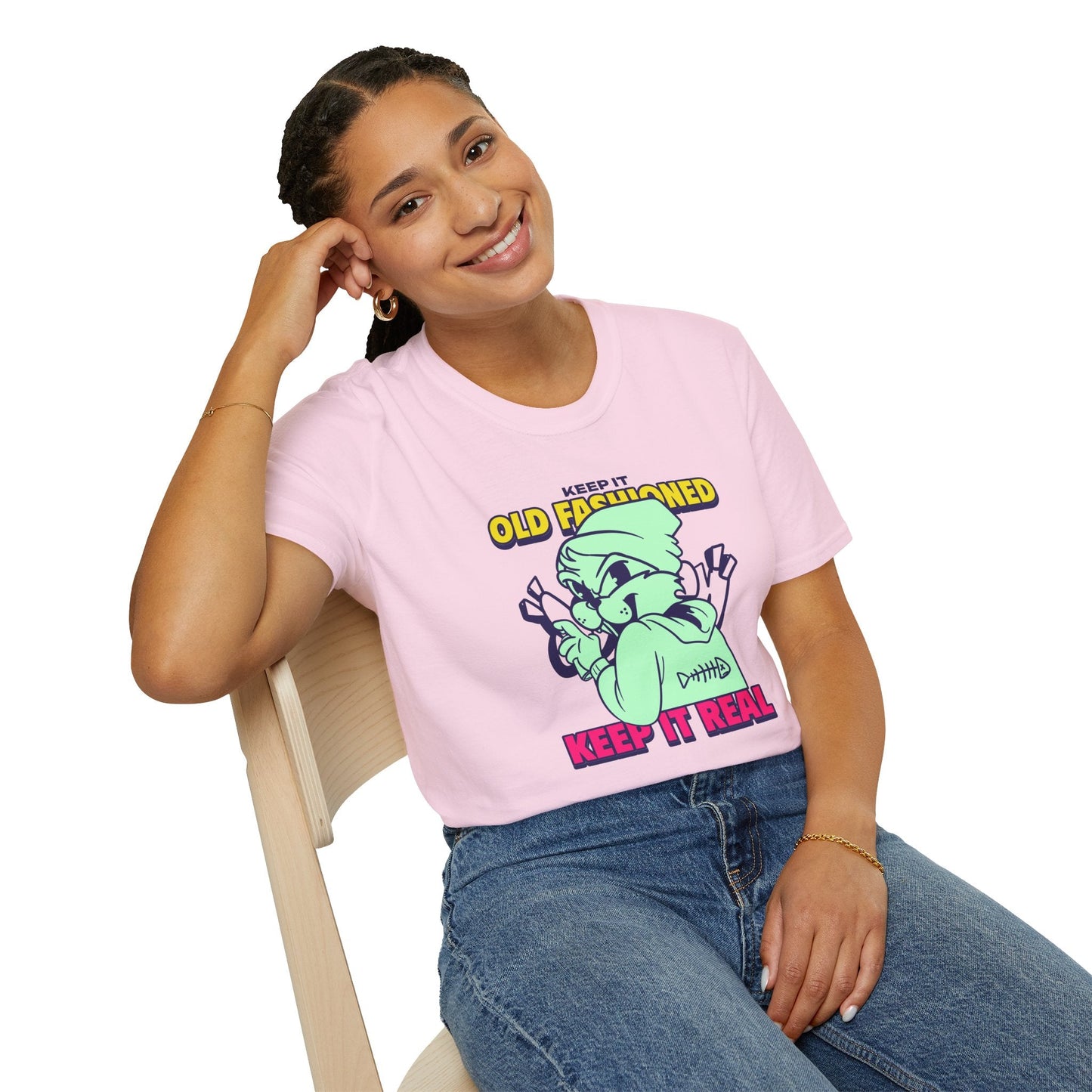 Funny Animals Tees Unisex T Shirt Gildan Softstyle 64000 100 Percent Ring Spun Cotton