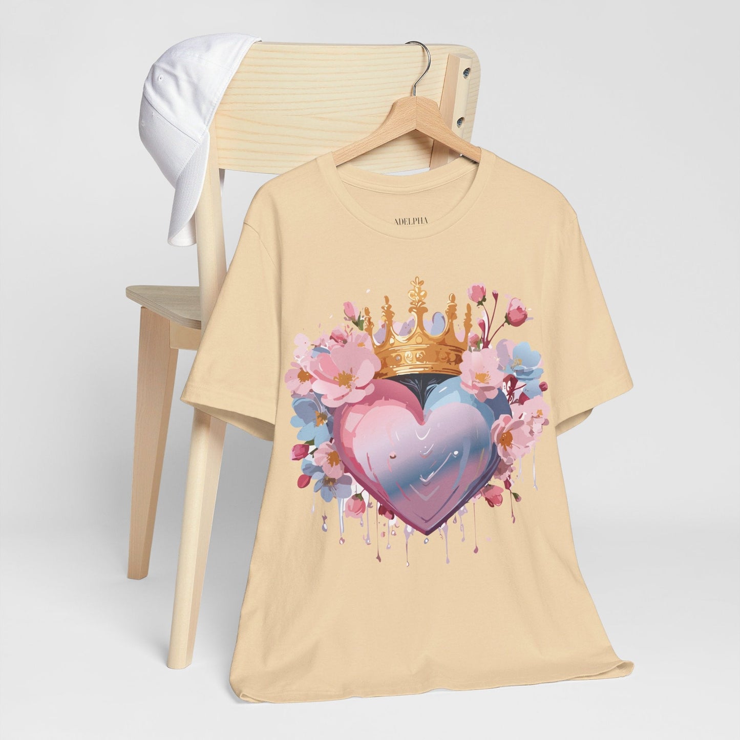 Valentine Graphic Tee Unisex Jersey Short Sleeve Adelpha Vintage Inspired Artwork
