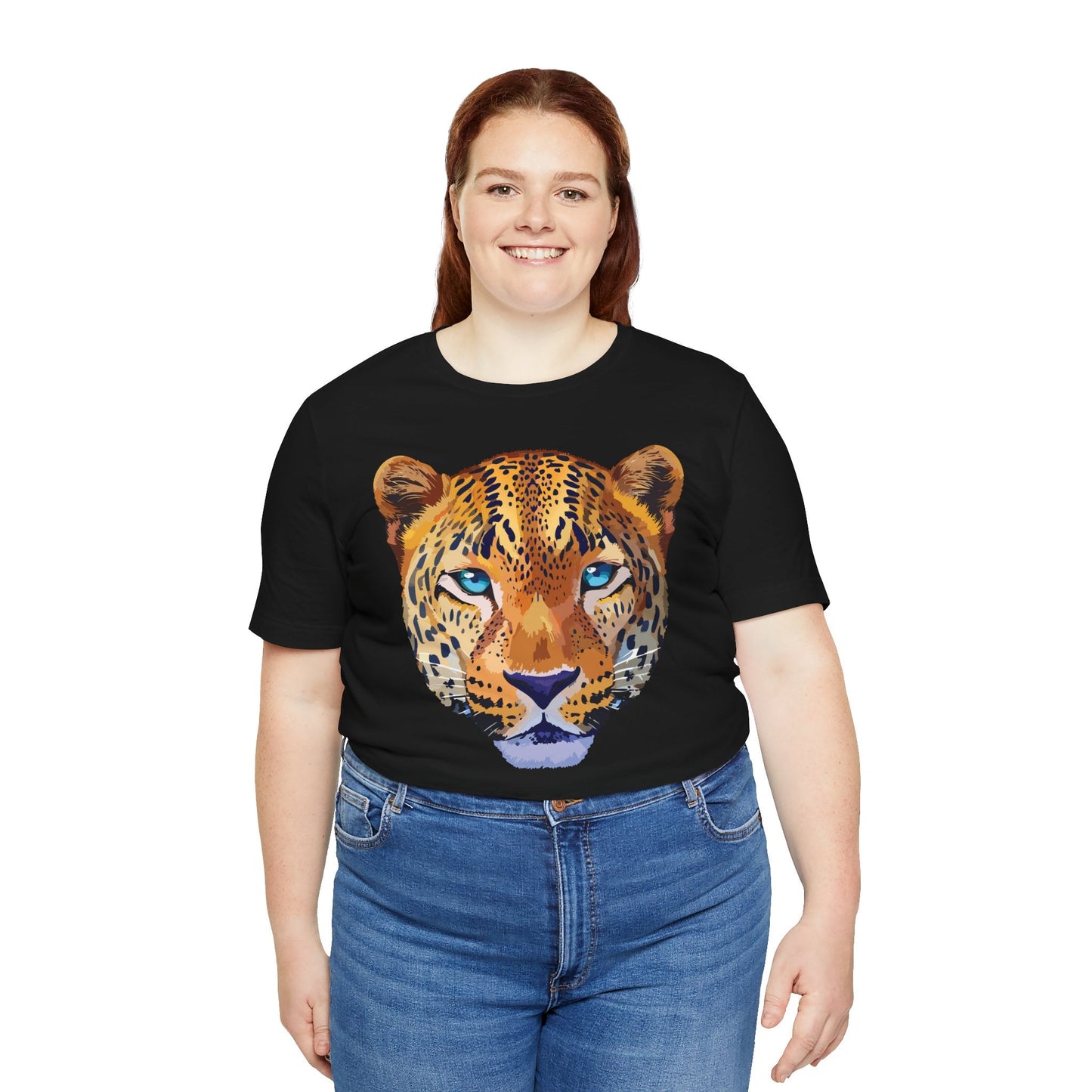 Unisex Animal Print Tee Shirt With Art Design Wild Animals Graphic Tee For Everyday Wear