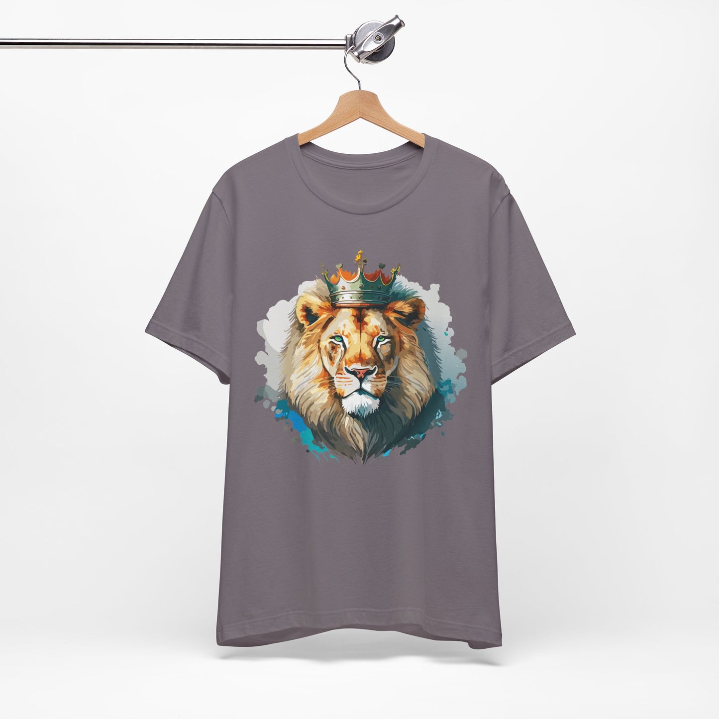 Lion Shirt, Animal Shirt, T-Shirt with Lion, Art Design Tee, Animal Tees, Safari T-Shirt, Crown Tee 13