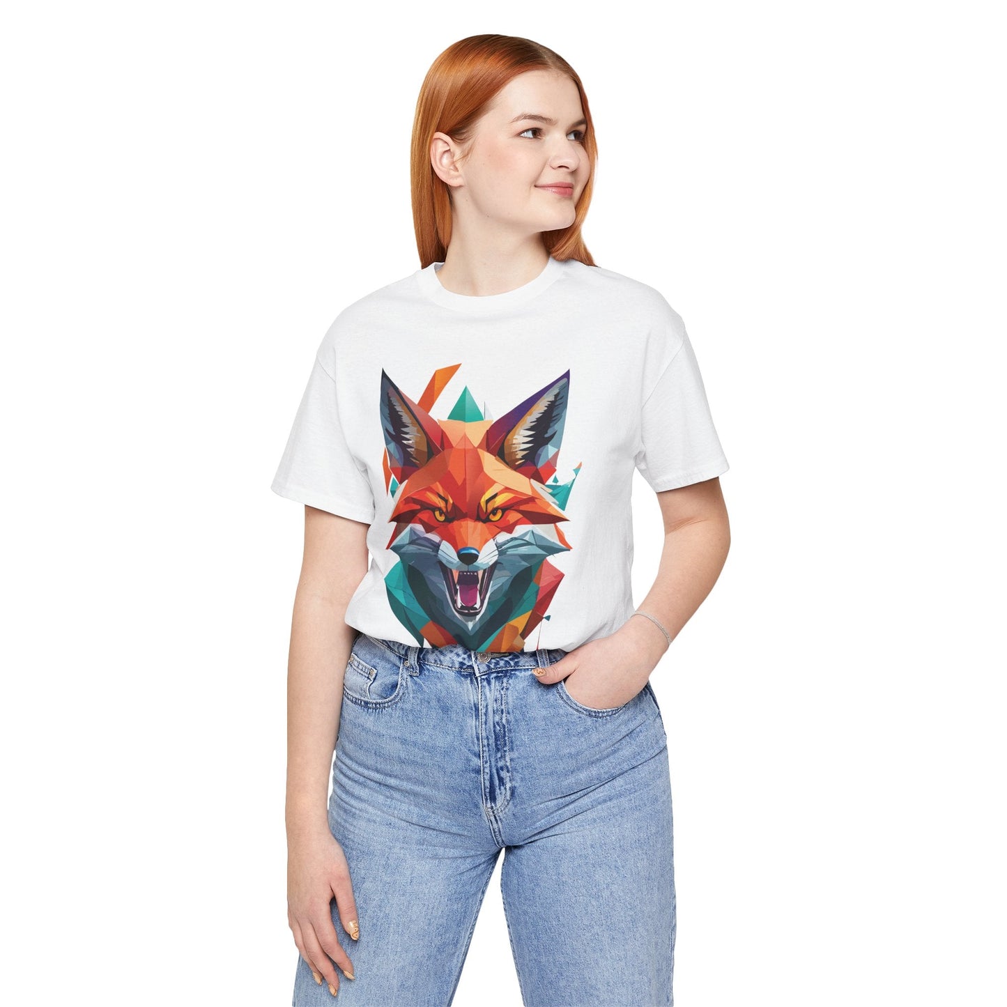 Unisex Animal Print Tee Shirt With Wild Animals Art Design For Men Women Soft Cotton