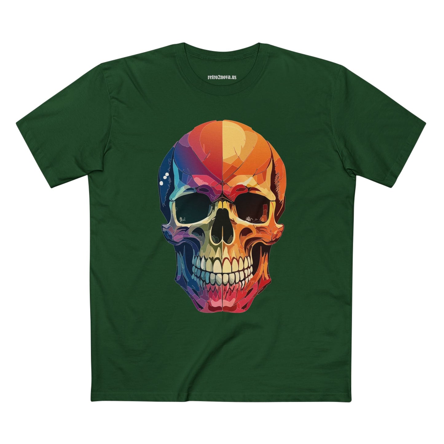 Skull Shirt Unisex Premium Cotton Tee With Original Skull Art From Retro2Nova Art Collection