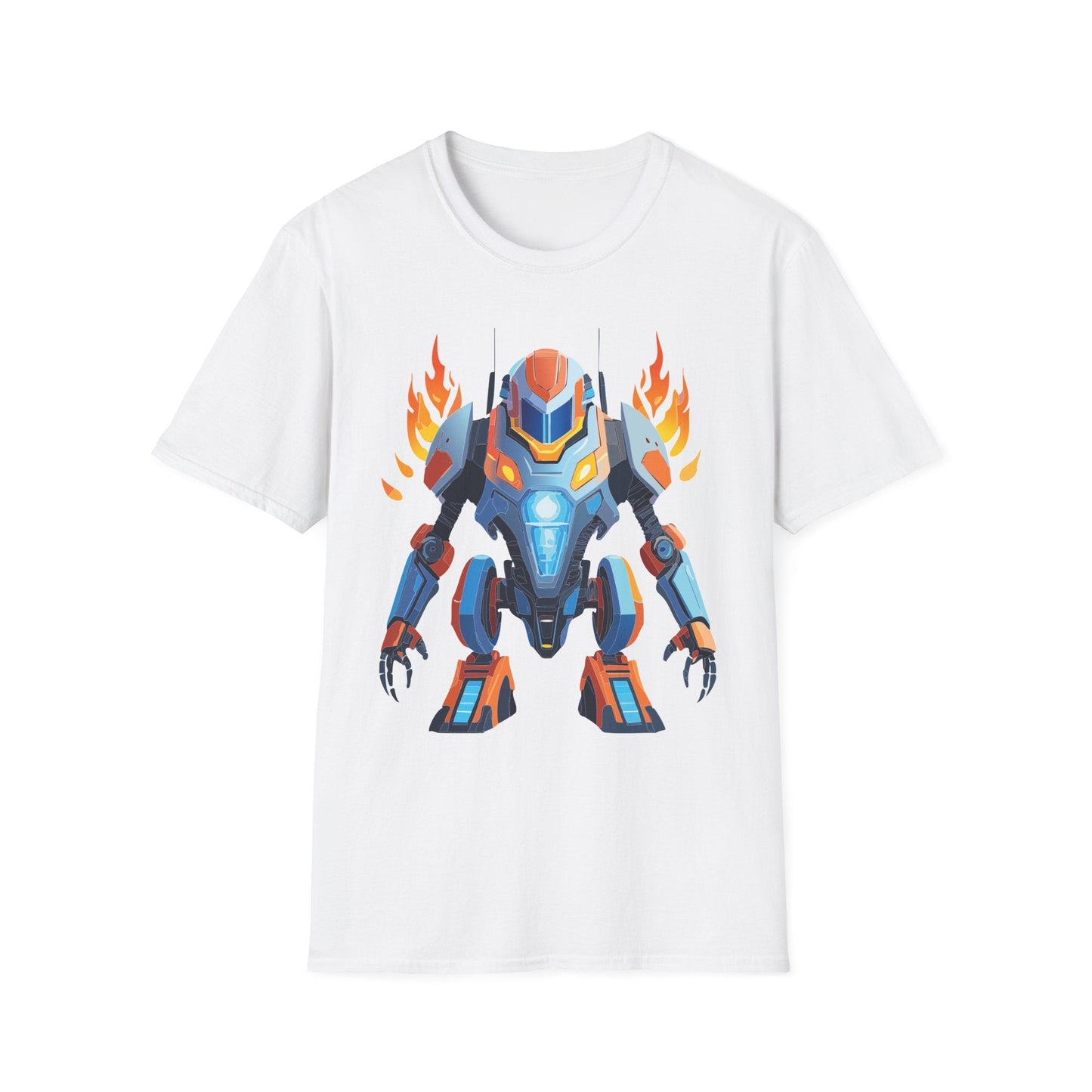 Cyborg Tee Unisex Robot Shirt Terminator Shirt Art Design Gildan Softstyle 64000 Cotton Tee