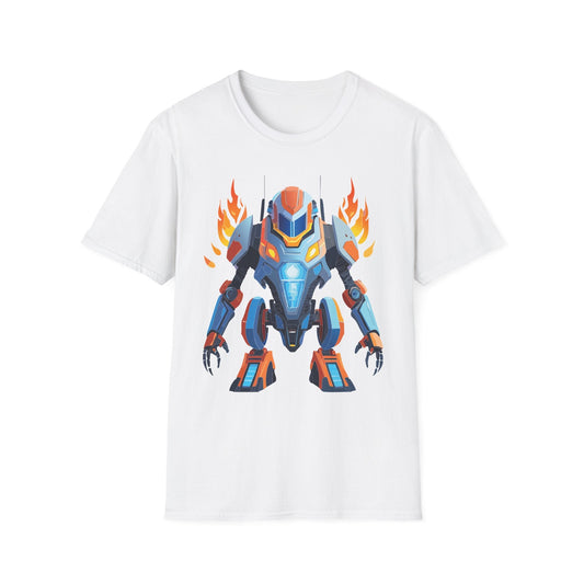 Cyborg Robot Graphic Unisex Softstyle Cotton Tee 8